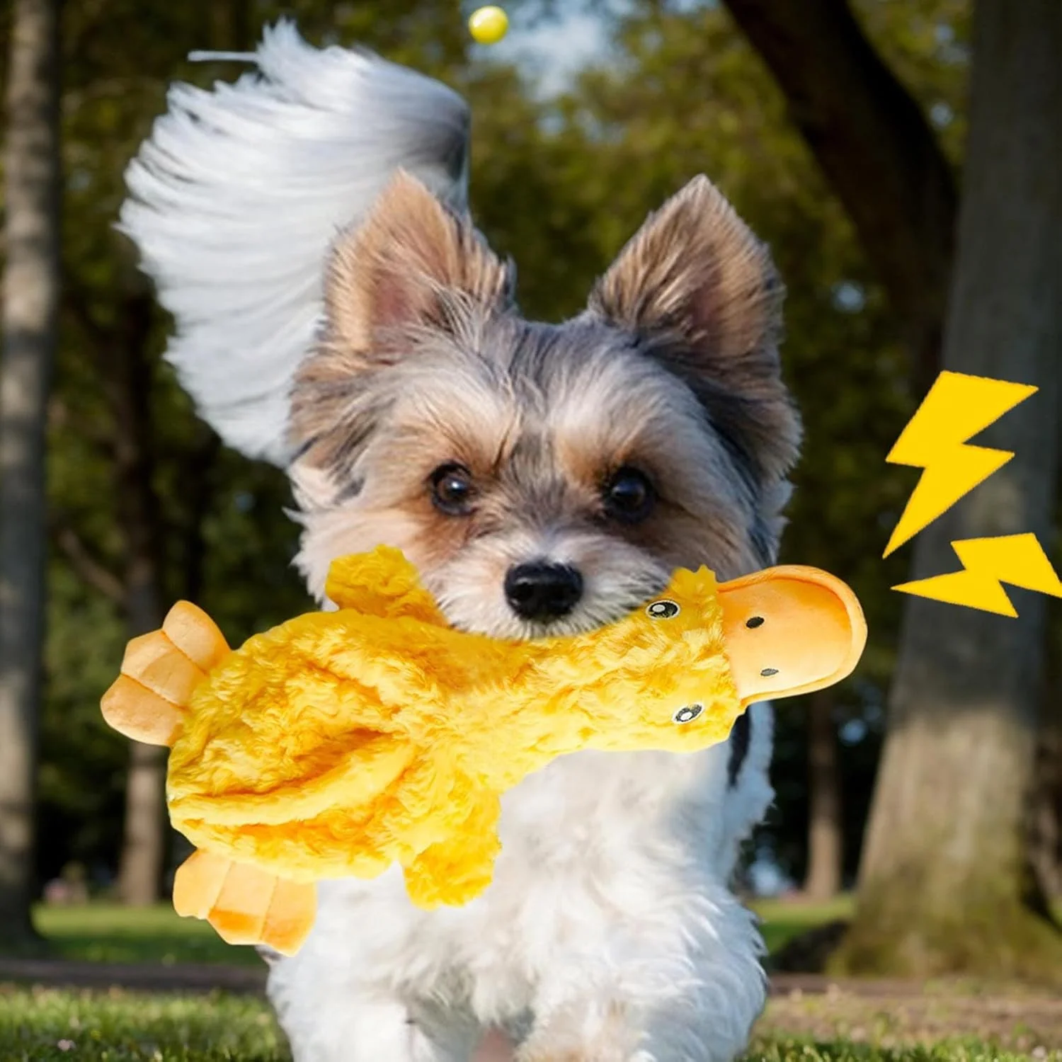 اسباب بازی سگ جیرجیر کننده | اسباب بازی جویدنی اردک پولیشی برای توله سگ، لوازم حیوانات خانگی جیرجیر کننده برای سگ های کوچک، متوسط و بزرگ، بازی تعاملی صاحبان توله سگ و ایجاد پیوند، زمان تنهایی و تحریک ذهنی