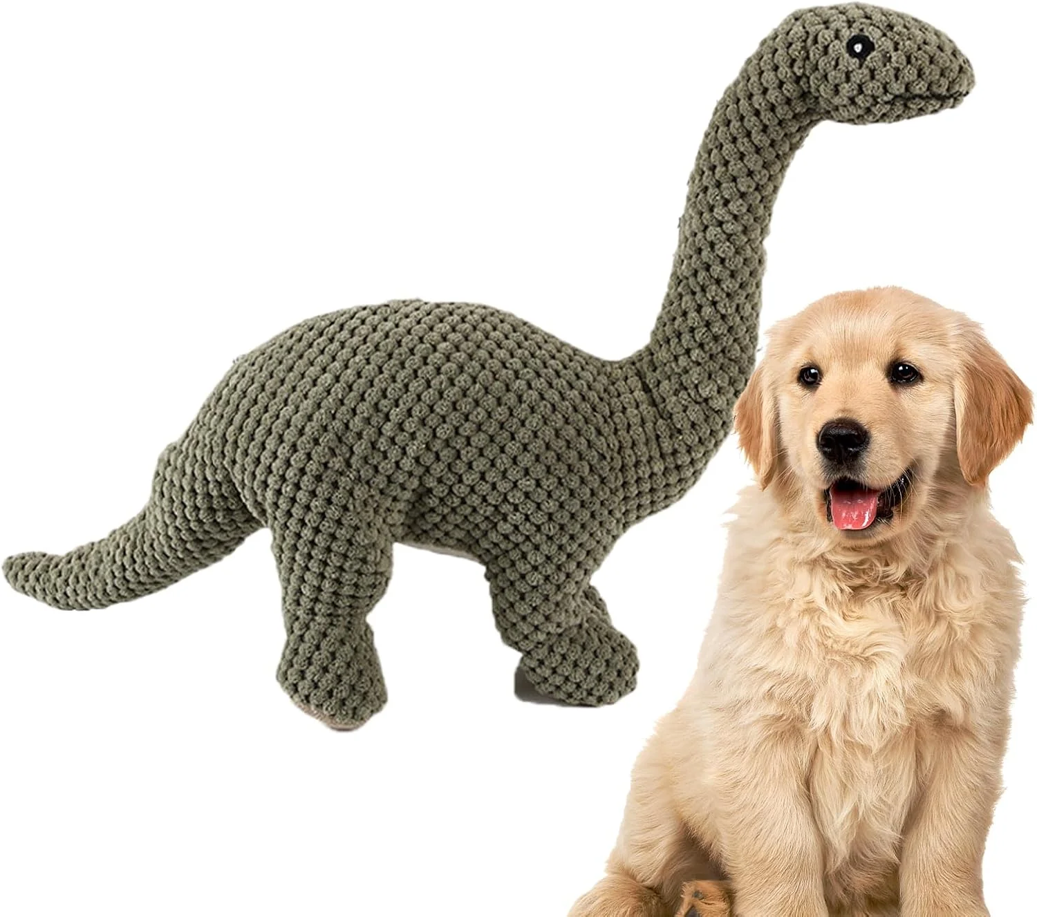 اسباب بازی جویدنی سگ پولیشی - اسباب بازی دندانی به شکل حیوانات پولیشی صدادار - لوازم جویدنی نرم و مقاوم در برابر گاز گرفتن حیوانات خانگی برای داخل خانه، فضای باز، باغ، پارک، بالکن، اتاق خواب، آپارتمان