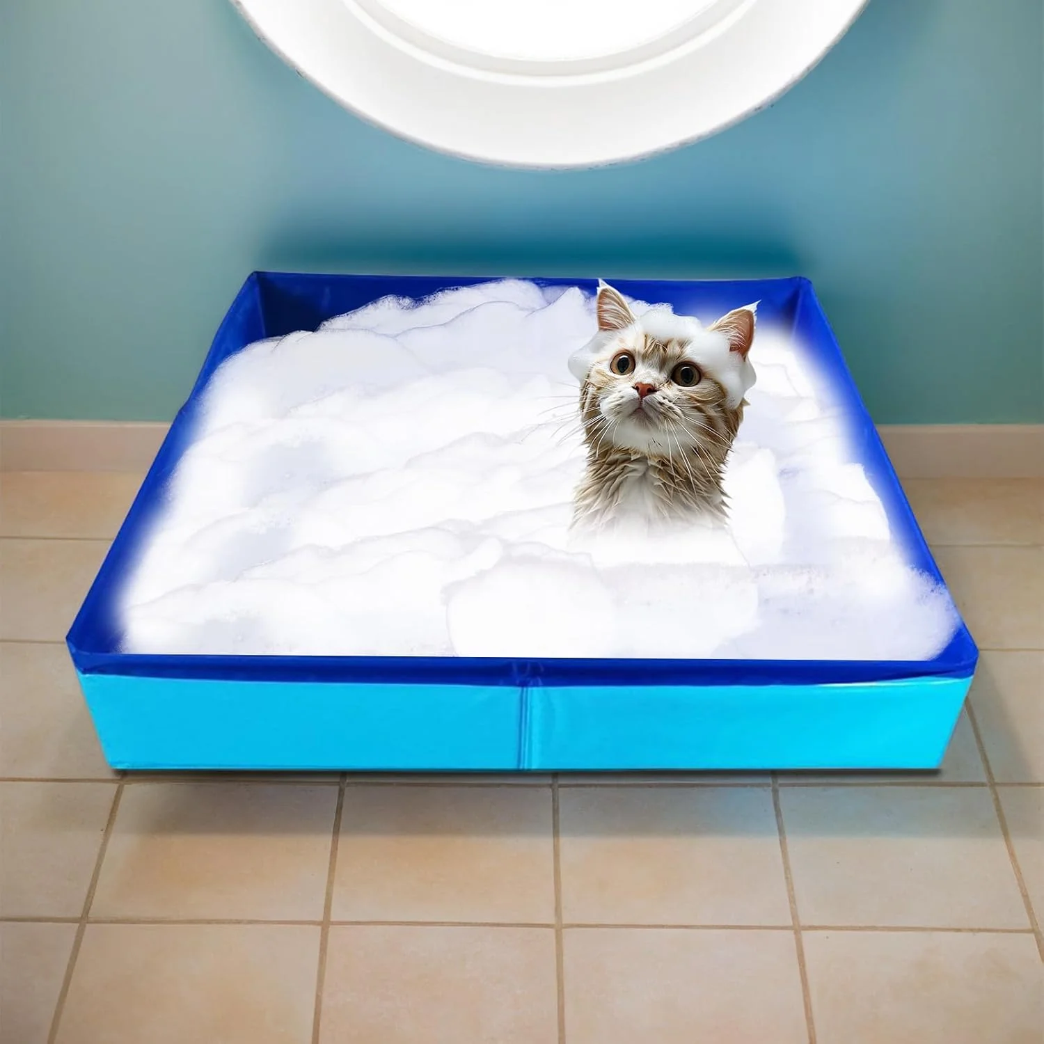 استخر تاشو سگ - وان حمام حیوانات خانگی قابل حمل، استخر تاشو گربه سگ برای کمپینگ باغ ساحل پاسیو حیاط خلوت داخلی پیک نیک بالکن فضای باز استخر تاشو سگ - وان حمام حیوانات خانگی قابل حمل، استخر تاشو گربه سگ برای کمپینگ باغ ساحل پاسیو حیاط خلوت داخلی پیک نیک بالکن فضای باز