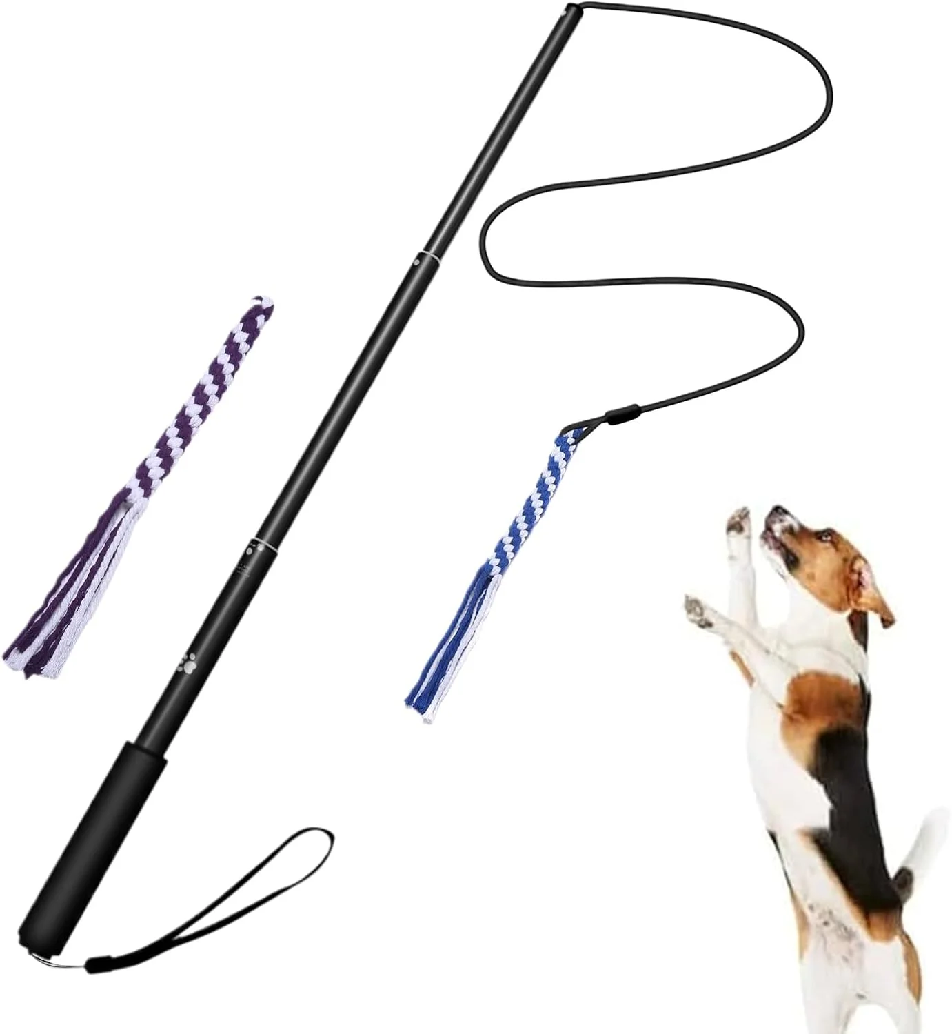 چوب بازی سگ در فضای باز، چوب بازی سگ با اسباب بازی جویدنی طعمه، بازی غنی سازی توله سگ قابل افزایش برای آموزش اطاعت نژادهای کوچک متوسط بزرگ