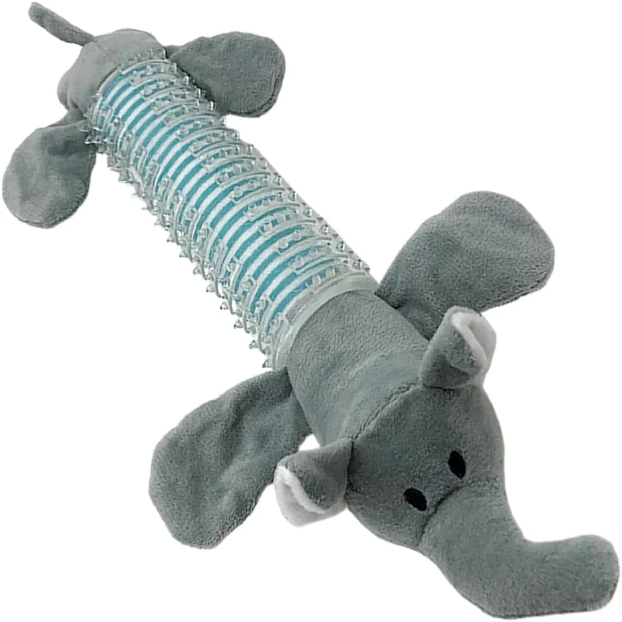 اسباب بازی سگ جیر جیر کننده | اسباب بازی سگ خرخر کننده به شکل حیوانات - پولیشی با صدای جیر جیر برای گاز گرفتن، تعقیب کردن، تمیز کردن دندان، غنی سازی ذهنی توله سگ، بازی در فضای داخلی و خارجی، مسافرت، خانه