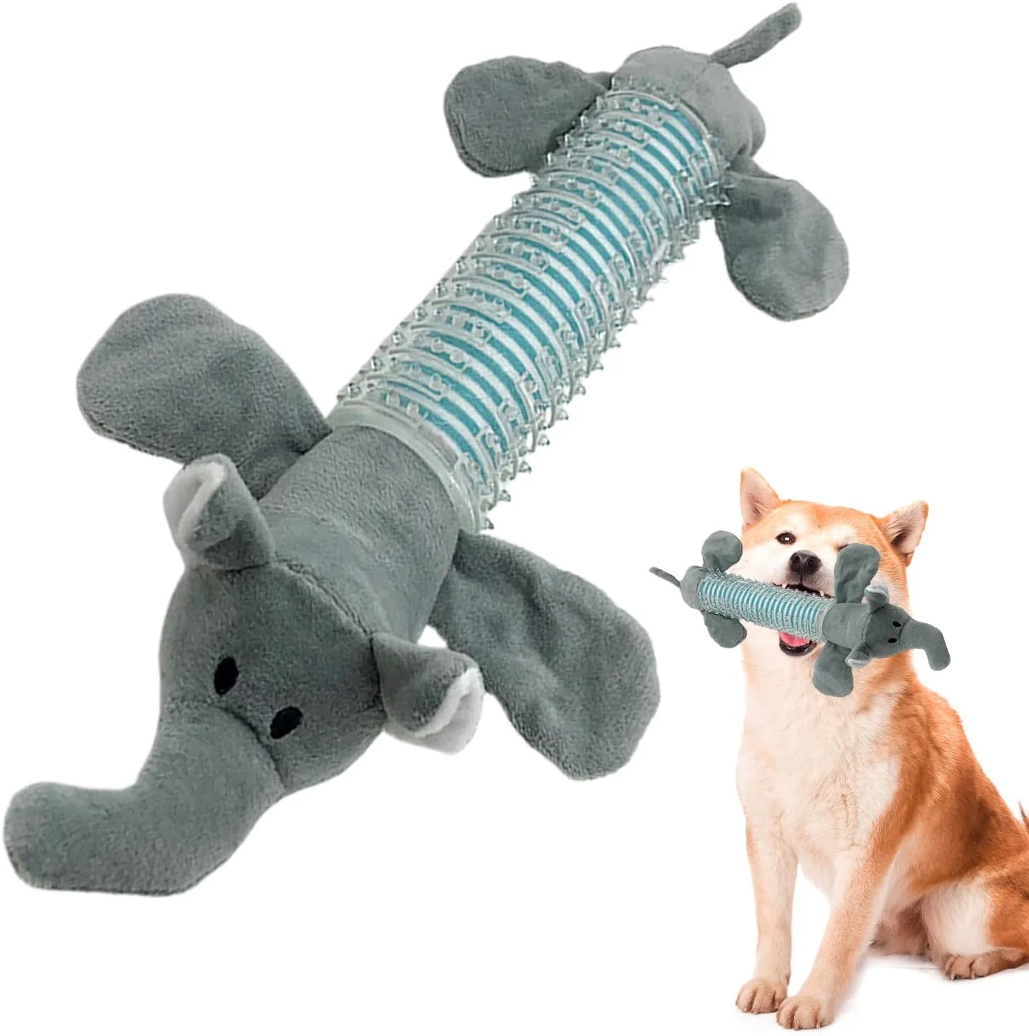 اسباب بازی سوت دار سگ - اسباب بازی های نرم سگ به شکل حیوانات، با صدای جیر جیر، مناسب برای تمیز کردن دندان های حیوانات خانگی کوچک، متوسط و بزرگ، بازی در خانه، فضای باز، مسافرت و تقویت ذهن