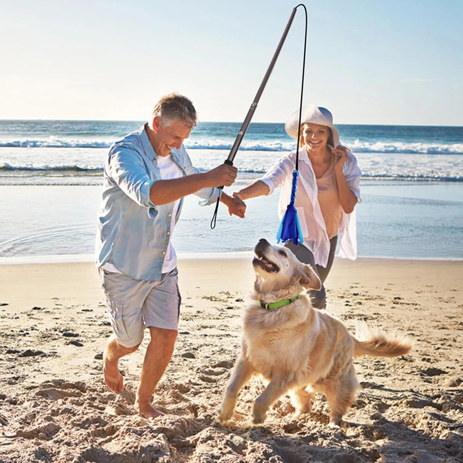 چوب بازی سگ، اسباب بازی های تعاملی برای تعقیب و کشیدن طناب، فعالیت غنی سازی توله سگ جداشدنی برای سرگرمی ورزشی در فضای باز، بازی، آموزش اطاعت