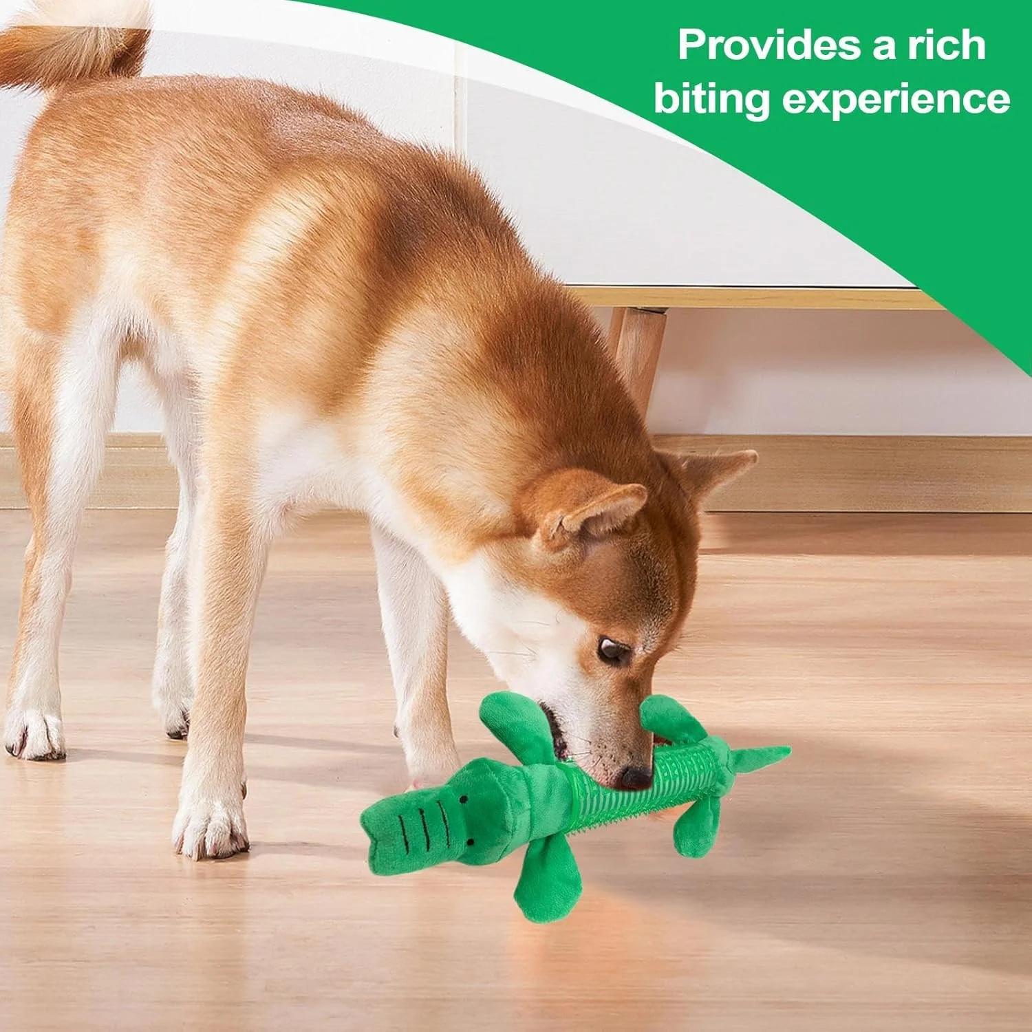 اسباب بازی سگ جیرجیر کننده، اسباب بازی جویدنی سگ تهاجمی به شکل حیوانات | پولیشی با صدای جیرجیر کننده برای تمیز کردن دندان ها، جویدن، گاز گرفتن حیوانات خانگی کوچک، متوسط و بزرگ، غنی سازی ذهنی در خانه، بازی در فضای باز و مسافرت