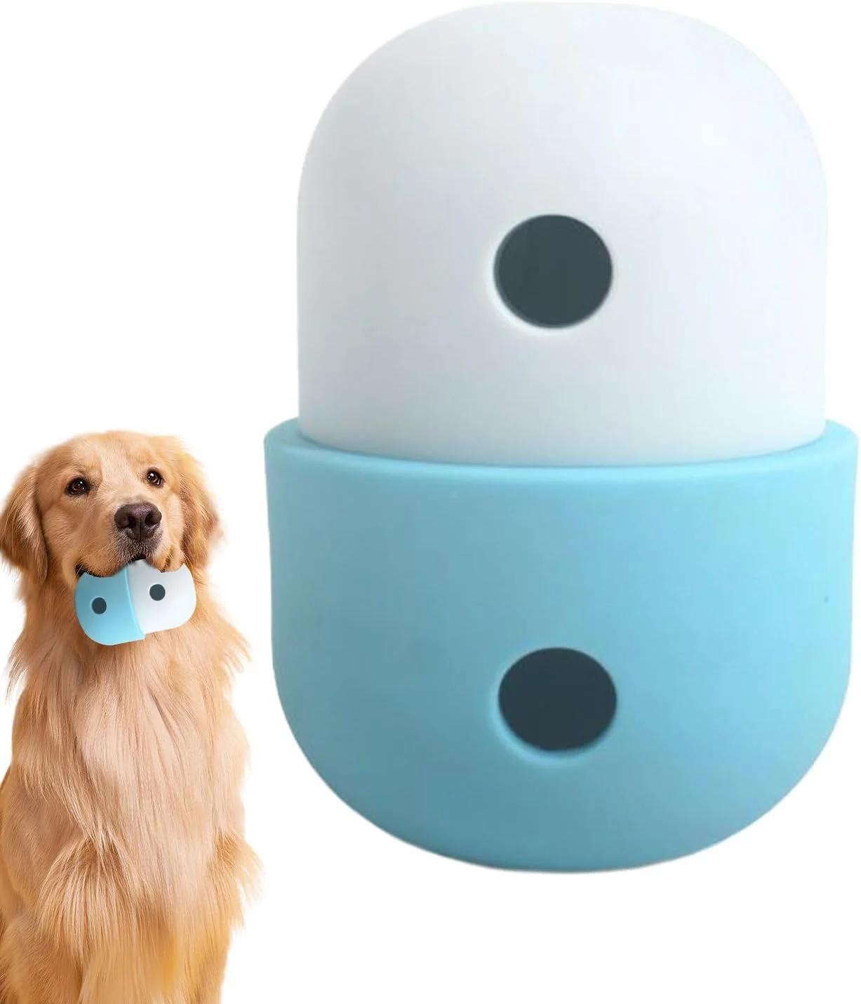 اسباب بازی پخش کننده تشویقی سگ - توپ پخش کننده غذای سگ سیلیکونی تعاملی - اسباب بازی جویدنی غذای آهسته توله سگ، لوازم حیوانات خانگی برای توله سگ های کوچک، متوسط و بزرگ