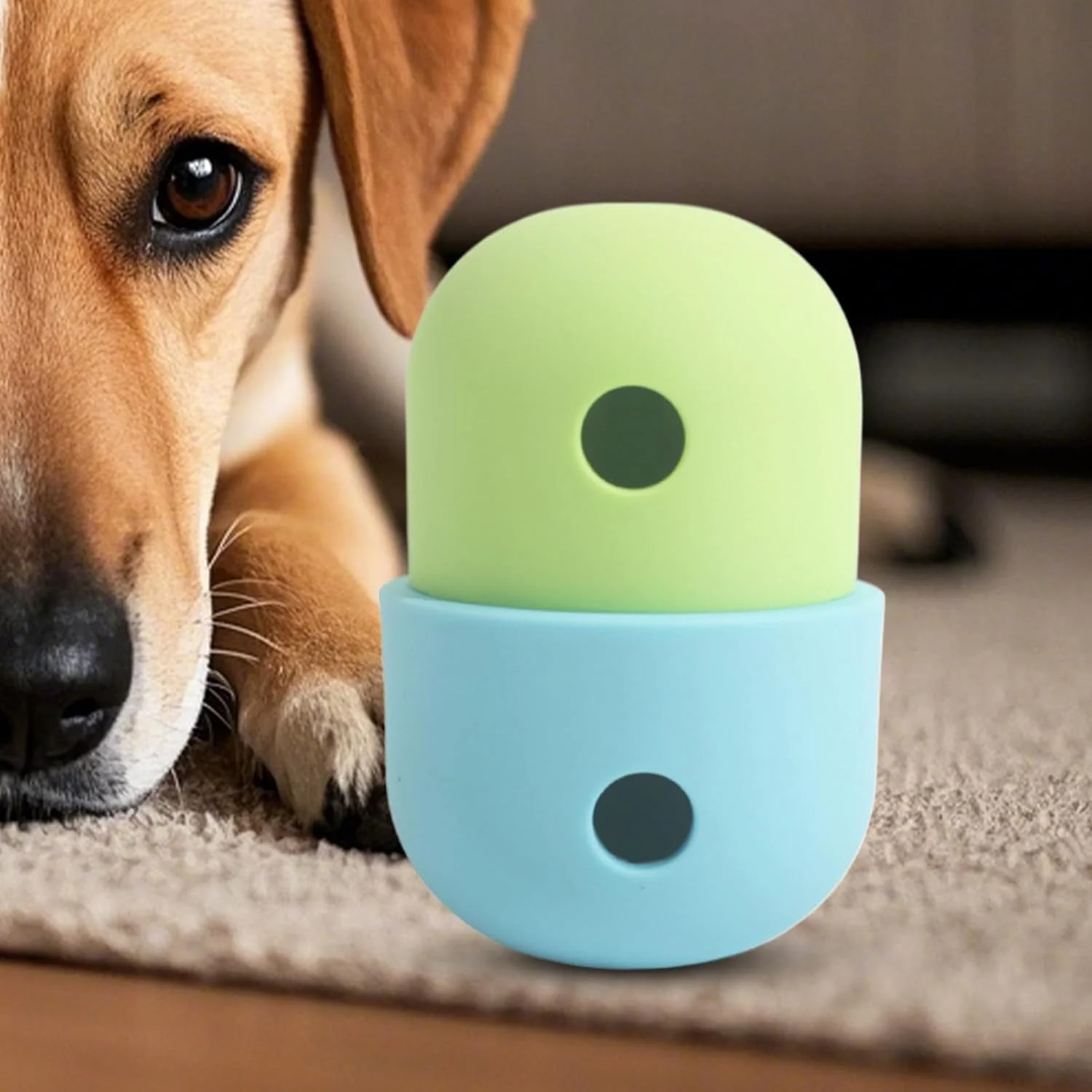 اسباب بازی پخش کننده غذای سگ | توپ پخش کننده غذای سیلیکونی برای سگ - اسباب بازی جویدنی تغذیه آهسته توله سگ، لوازم حیوانات خانگی برای توله سگ های کوچک، متوسط و بزرگ