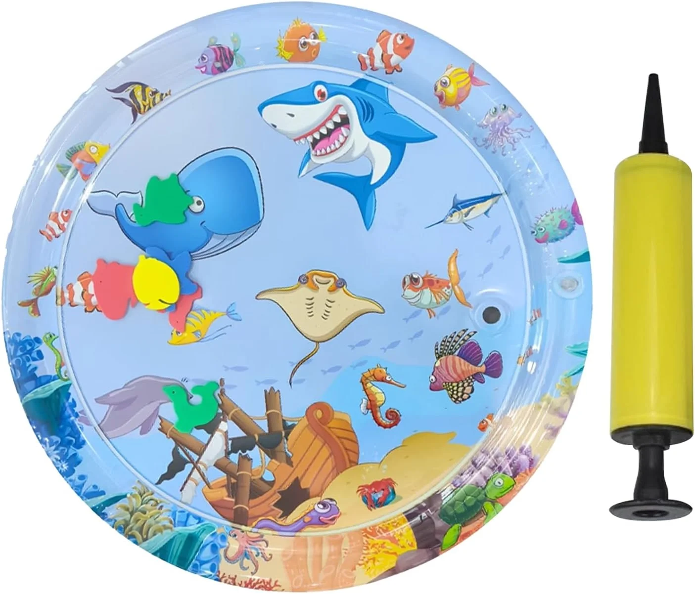 تخت آبی حیوانات خانگی | تشک آبی ضخیم پر شده با آب برای گربه ها - پد خنک کننده بادی ضخیم PVC ضد نشت با پمپ برای بازی سگ ها و حیوانات در خانه