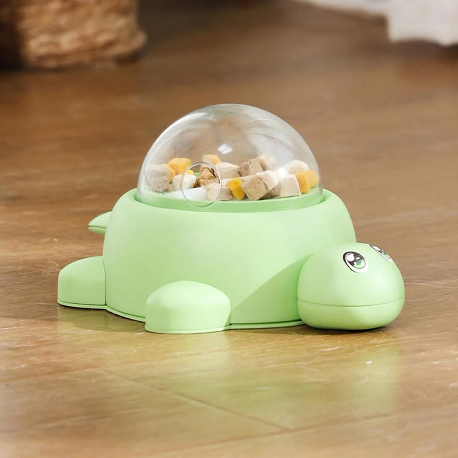 اسباب بازی پخش کننده تشویقی سگ طرح لاک پشتی، پازل کاسه غذای حیوانات کوچک برای تحریک ذهنی، کاهش نفخ، غنی سازی توله سگ در محیط داخلی