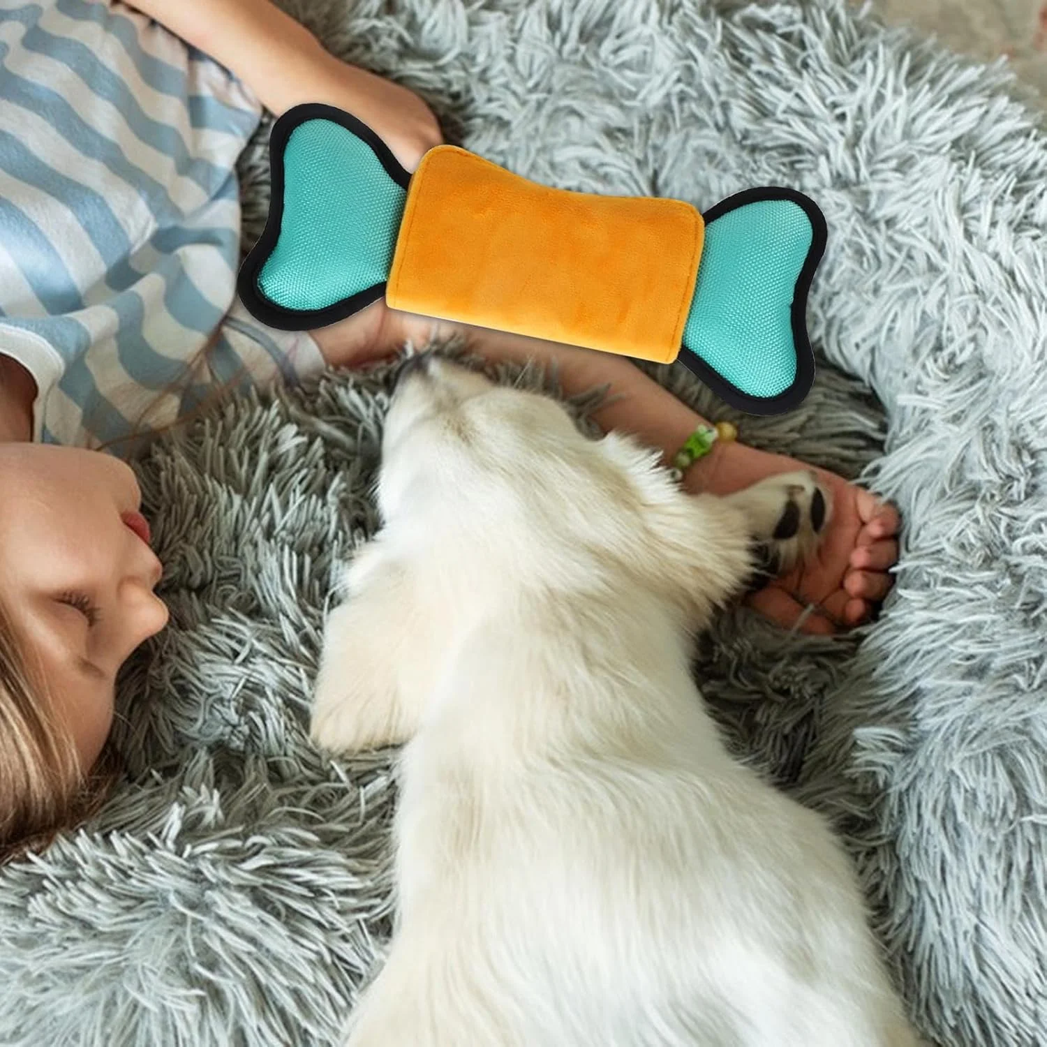 اسباب بازی های پخش کننده تشویقی سگ | اسباب بازی پازلی سگ پخش کننده تشویقی - بازی های پازلی لوازم تغذیه صدا برای رفع بی حوصلگی، غنی سازی سالم، آموزش توله سگ بزرگ برای مشغول نگه داشتن آنها