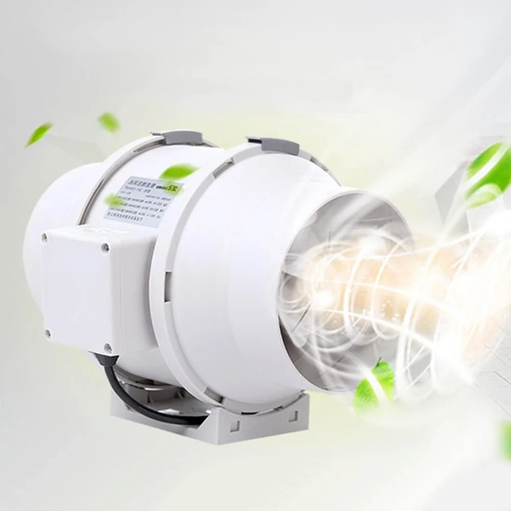 فن تخلیه کانالی NP ZYTSHOP 220V، سایز 4 اینچ/6 اینچ، حجم هوای زیاد، صدای کم، مناسب برای حمام، آشپزخانه، هتل، انبار، کافی شاپ و غیره (6 اینچ)