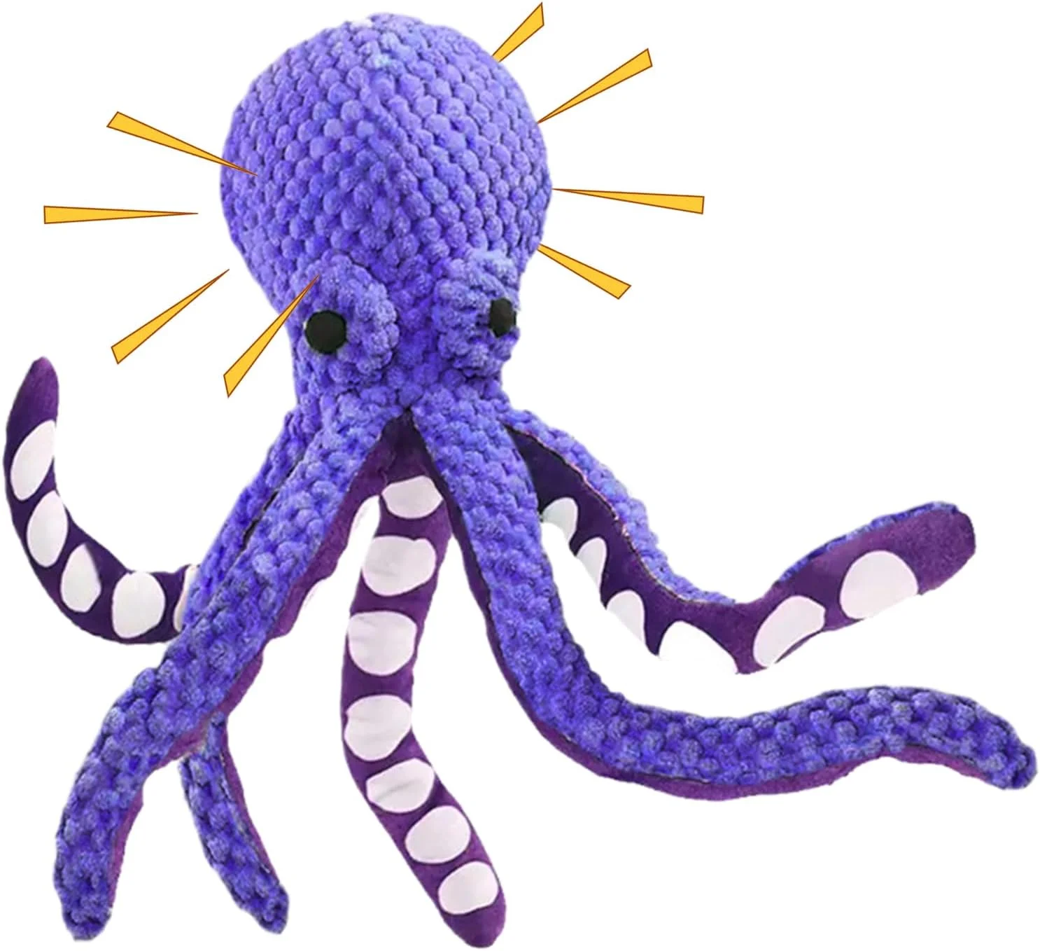 اسباب بازی سگ اختاپوس - اسباب بازی های سگ پر شده، بازی دندانی با صدای جیر جیر برای جویدن تهاجمی در فضای داخلی حیاط خلوت استخر ساحل سفر