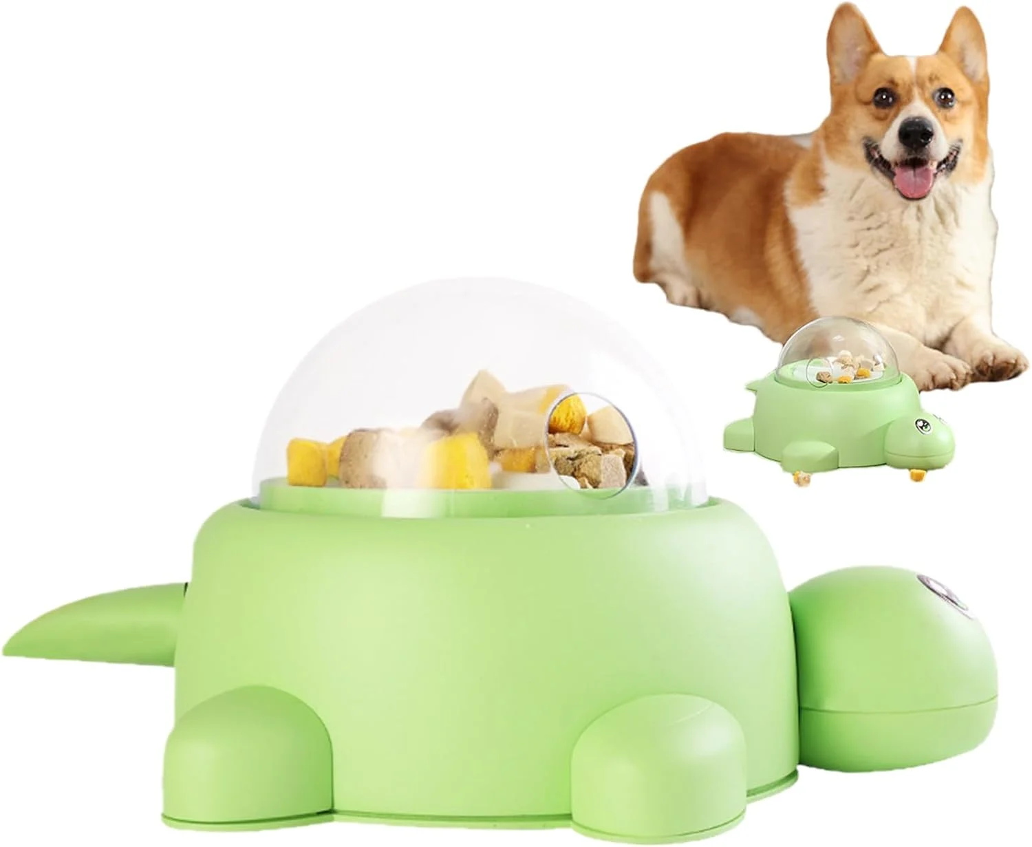 اسباب بازی پخش کننده تشویقی سگ - پازل غذایی سگ طرح لاک پشت | پازل کاسه غذای حیوانات کوچک برای تحریک ذهنی، کاهش نفخ، غنی سازی توله سگ در محیط داخلی