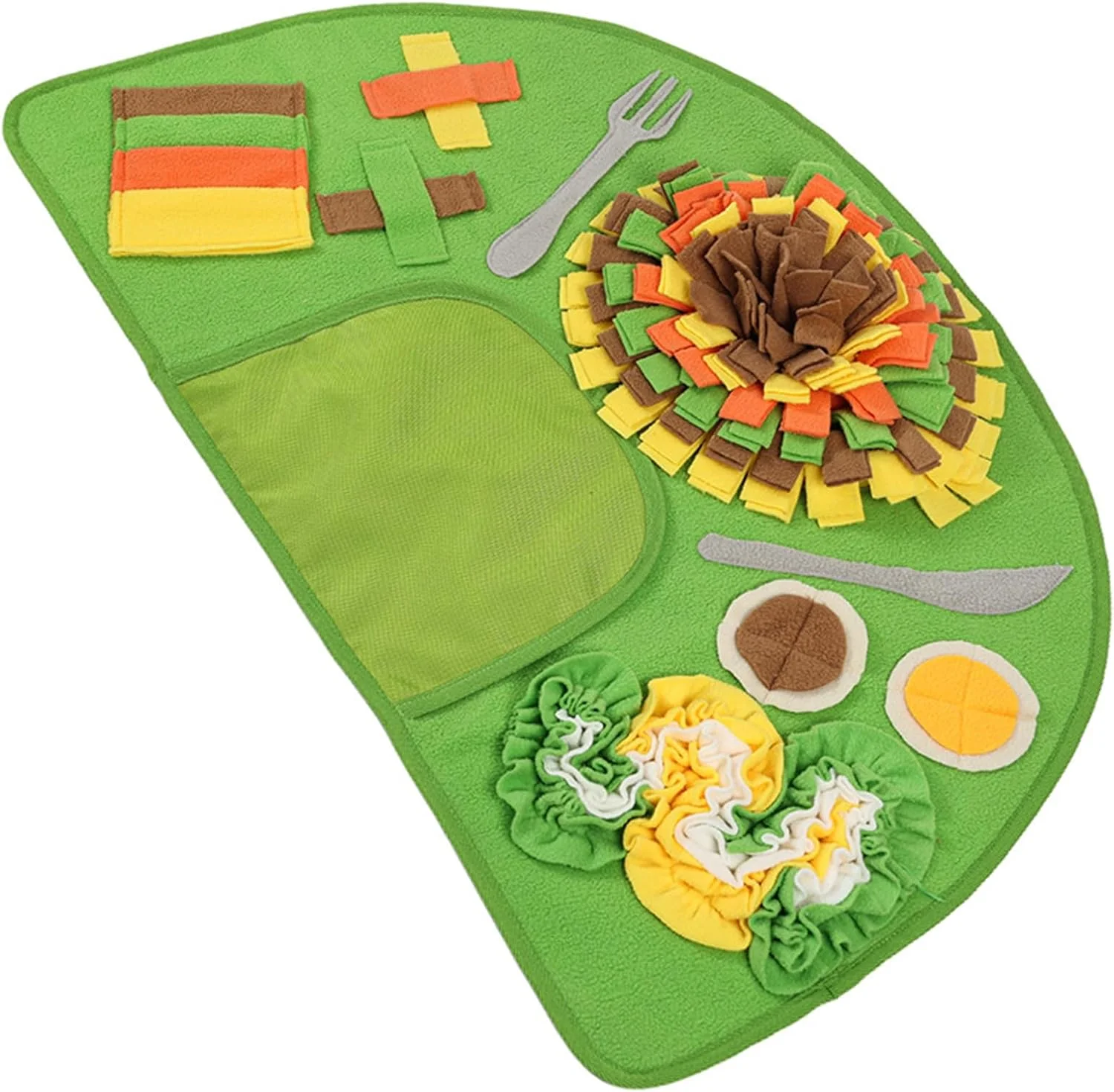 پد بویایی سگ - اسباب بازی های پازلی پد غذای آهسته سگ، لوازم حیوانات خانگی اسباب بازی های تعاملی برای آموزش توله سگ کوچک، متوسط و بزرگ، غنی سازی لیسیدن، رفع خستگی و مشغول نگه داشتن آنها