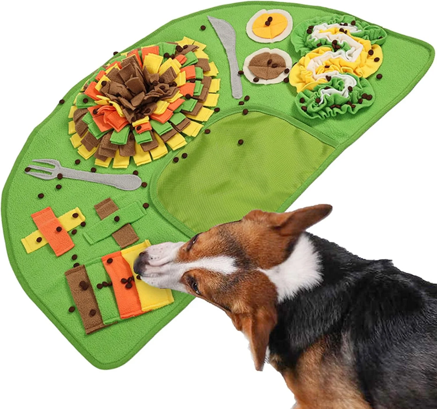 پد بویایی سگ | اسباب بازی های پازلی پد تغذیه آهسته سگ، لوازم حیوانات خانگی اسباب بازی های تعاملی برای آموزش توله سگ کوچک، متوسط و بزرگ، سرگرم کننده و رفع خستگی