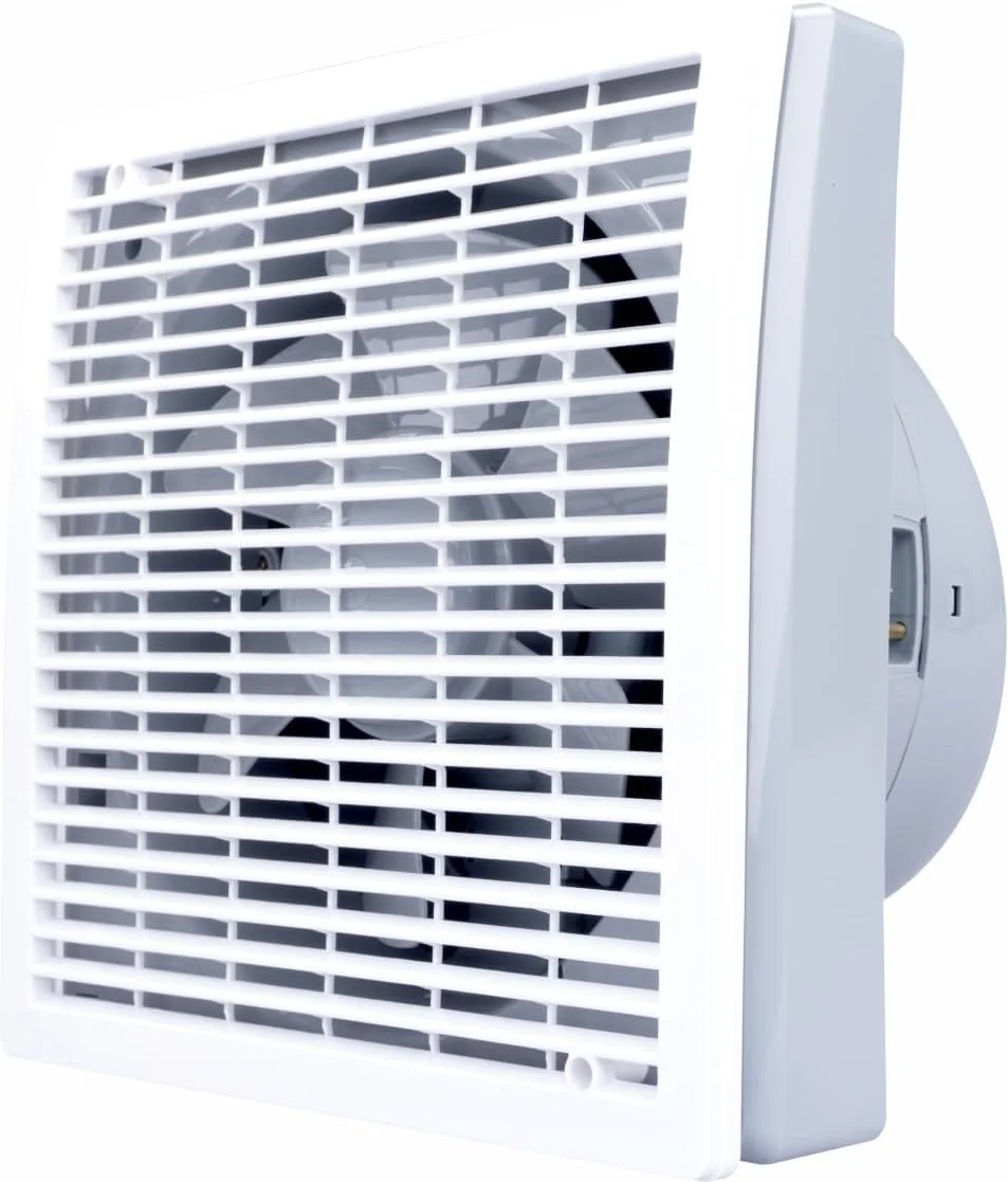 فن تهویه، فن تخلیه قوی، عملکرد قدرتمند، صرفه جویی در انرژی بی صدا، VAC220-240V 50/60HZ، اندازه بدنه: 285x285x215mm، 8 اینچ، اندازه سوراخ: Φ245mm