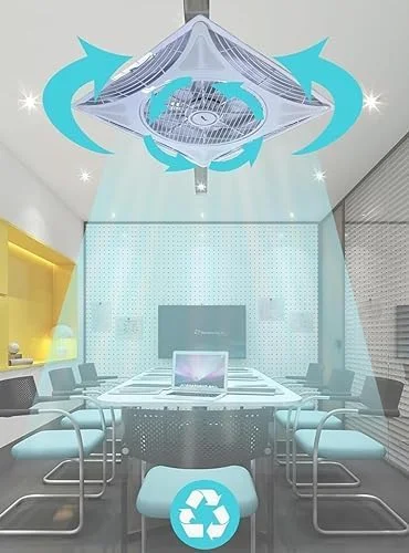 فن تهویه هوا 60x60 با کنترل از راه دور، مناسب برای حمام، اتاق خواب، اتاق نشیمن، آشپزخانه، اتاق غذاخوری فن تهویه هوا 60x60 با کنترل از راه دور، مناسب برای حمام، اتاق خواب، اتاق نشیمن، آشپزخانه، اتاق غذاخوری