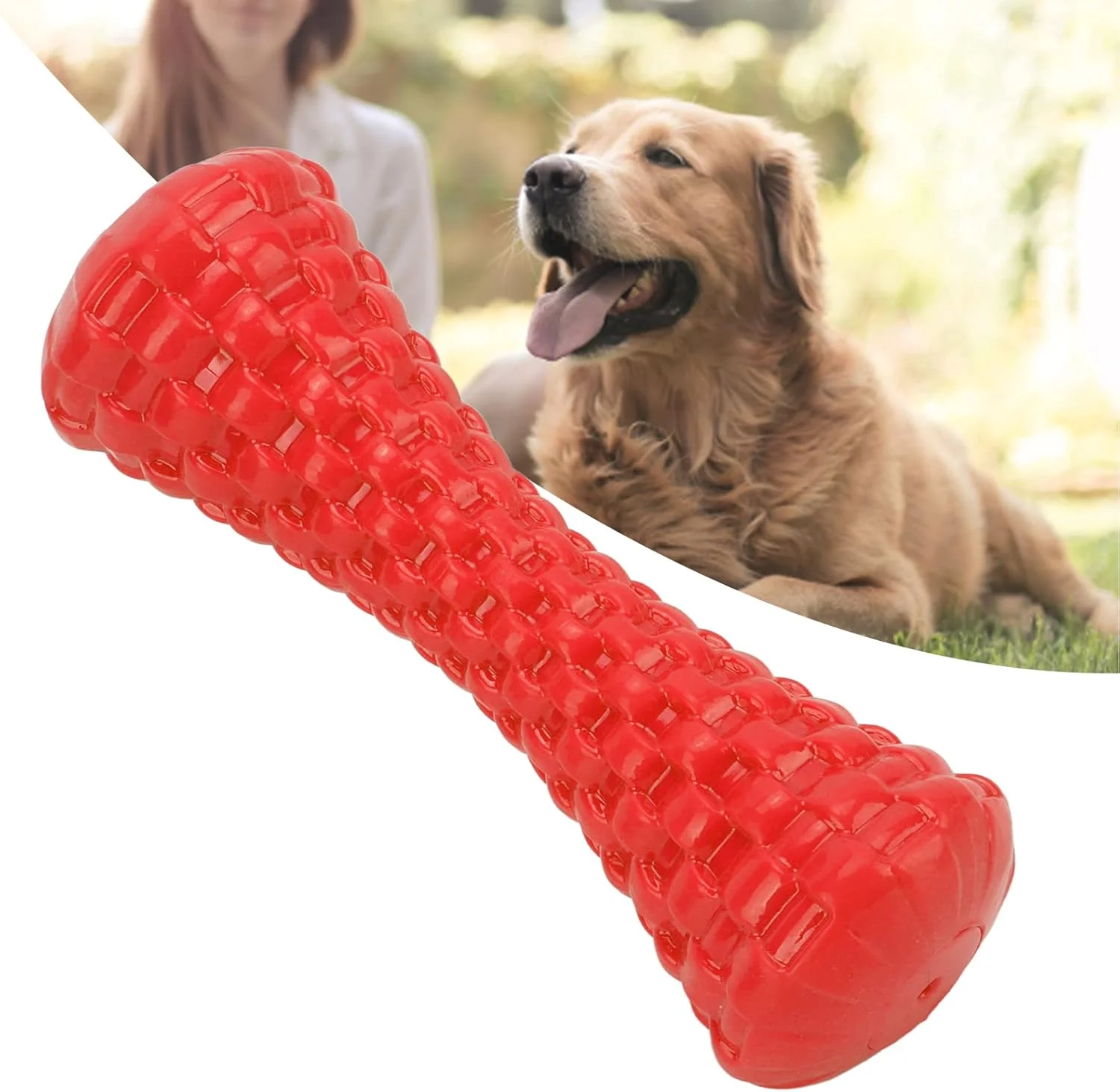 اسباب بازی سوت دار سگ فاباتر، اسباب بازی جویدنی تعاملی سالم سگ ایمن برای نژادهای متوسط و بزرگ برای داخل و خارج از منزل سبز (قرمز)