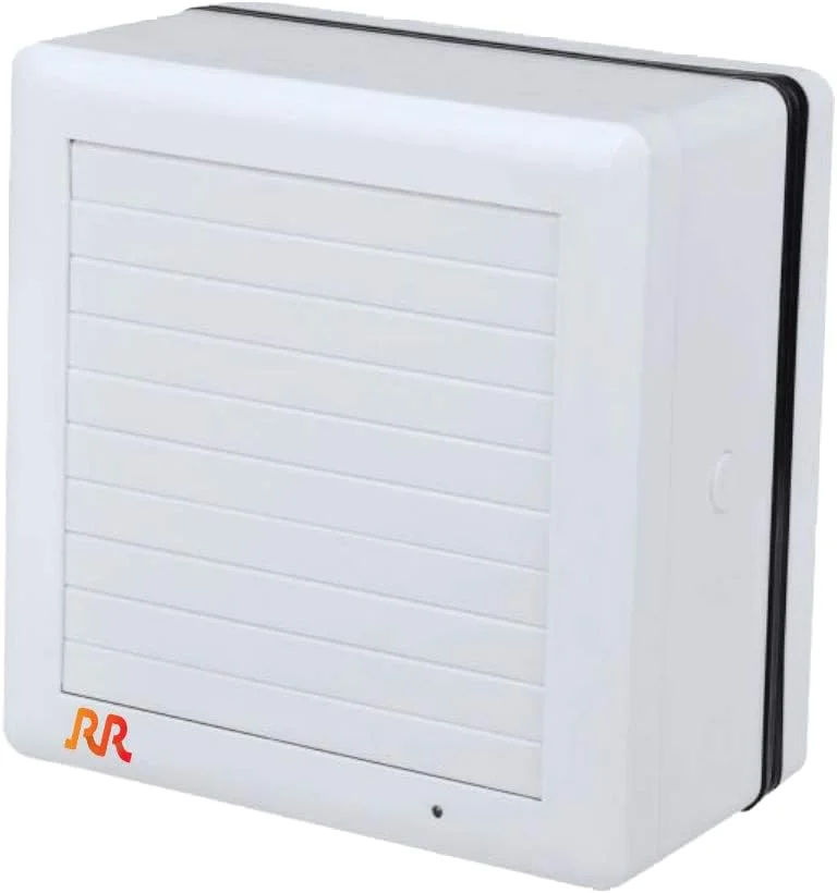 فن تهویه سایلنت RR Lighting مدل RR با توان 25 وات و سایز 6 اینچ (150 میلی متر) | فن تهویه مطبوع با شاتر اتوماتیک، قابل نصب روی دیوار و شیشه، مناسب برای حمام، منزل و کانال