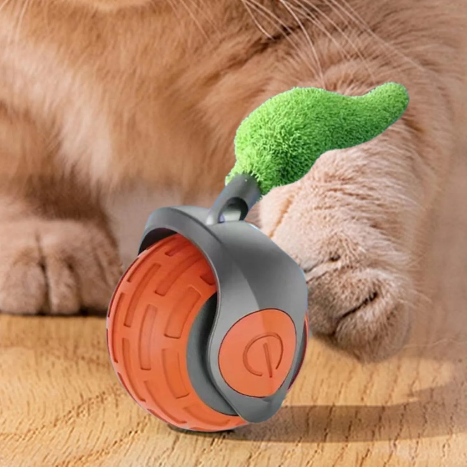 توپ غلتان اسباب بازی گربه با دم - توپ اسباب بازی گربه متحرک اتوماتیک با دم - لوازم تحریک کننده ورزش بچه گربه های خانگی برای رفع خستگی، همراهی و سرگرمی