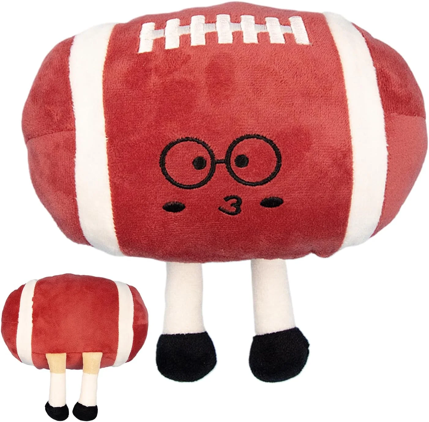 اسباب بازی سگ جیرجیر کننده، اسباب بازی جویدنی سگ به شکل توپ فوتبال مخملی - بازی های تعاملی توپ ورزشی پارچه چروک نرم برای بازی کشیدن توله سگ گربه خانگی تعقیب پرتاب جشن شکرگزاری کریسمس اسباب بازی سگ جیرجیر کننده، اسباب بازی جویدنی سگ به شکل توپ فوتبال مخملی - بازی های تعاملی توپ ورزشی پارچه چروک نرم برای بازی کشیدن توله سگ گربه خانگی تعقیب پرتاب جشن شکرگزاری کریسمس