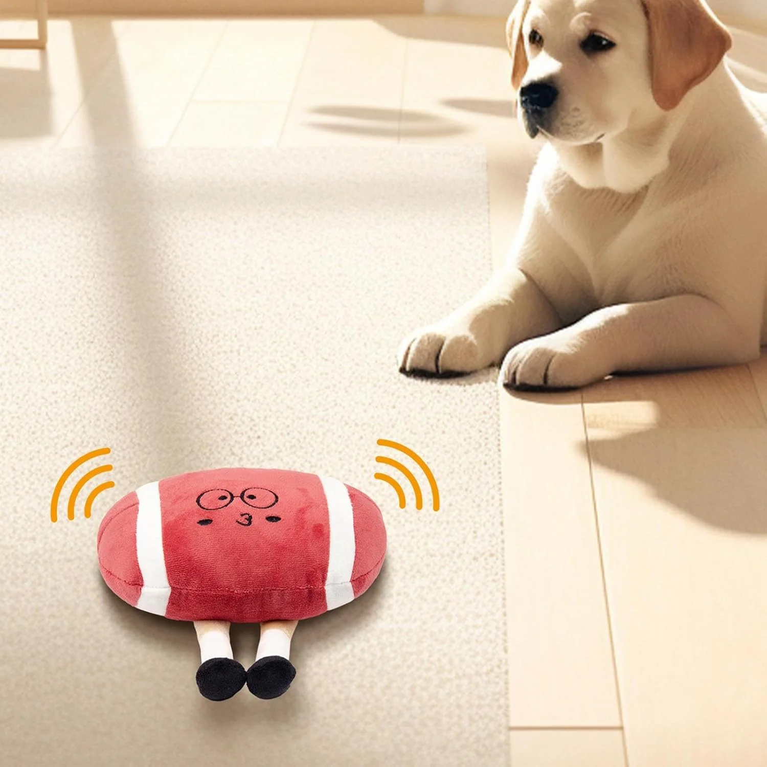 توپ فوتبال سگ | اسباب بازی نرم و پولیشی فوتبال با صدای جیر جیر | لوازم تعاملی حیوانات خانگی پارچه نرم چروک برای بازی های کششی توله سگ گربه بازی پرتاب جشن شکرگزاری کریسمس خانه توپ فوتبال سگ | اسباب بازی نرم و پولیشی فوتبال با صدای جیر جیر | لوازم تعاملی حیوانات خانگی پارچه نرم چروک برای بازی های کششی توله سگ گربه بازی پرتاب جشن شکرگزاری کریسمس خانه