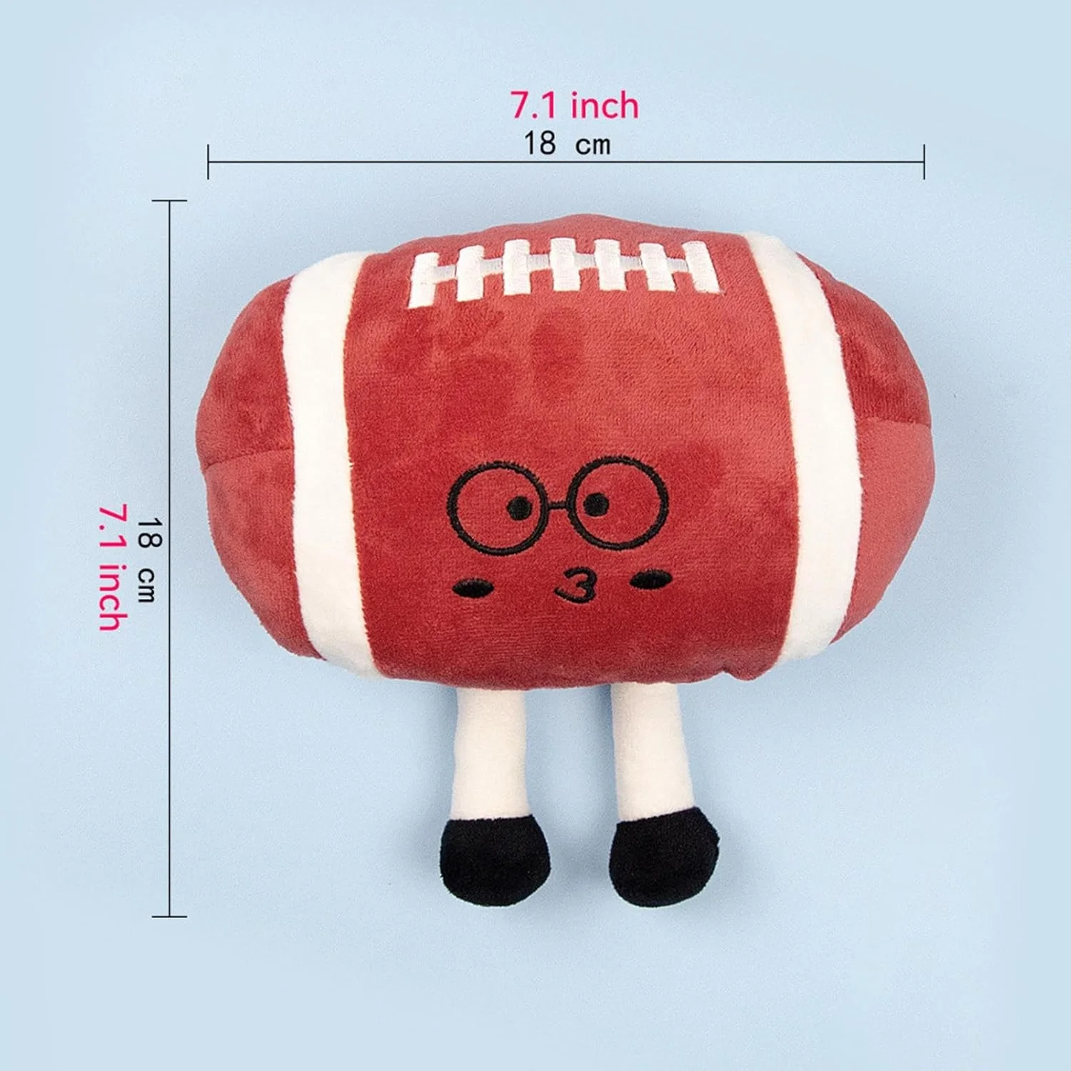 توپ فوتبال سگ | اسباب بازی نرم و پولیشی فوتبال با صدای جیر جیر | لوازم تعاملی حیوانات خانگی پارچه نرم چروک برای بازی های کششی توله سگ گربه بازی پرتاب جشن شکرگزاری کریسمس خانه توپ فوتبال سگ | اسباب بازی نرم و پولیشی فوتبال با صدای جیر جیر | لوازم تعاملی حیوانات خانگی پارچه نرم چروک برای بازی های کششی توله سگ گربه بازی پرتاب جشن شکرگزاری کریسمس خانه