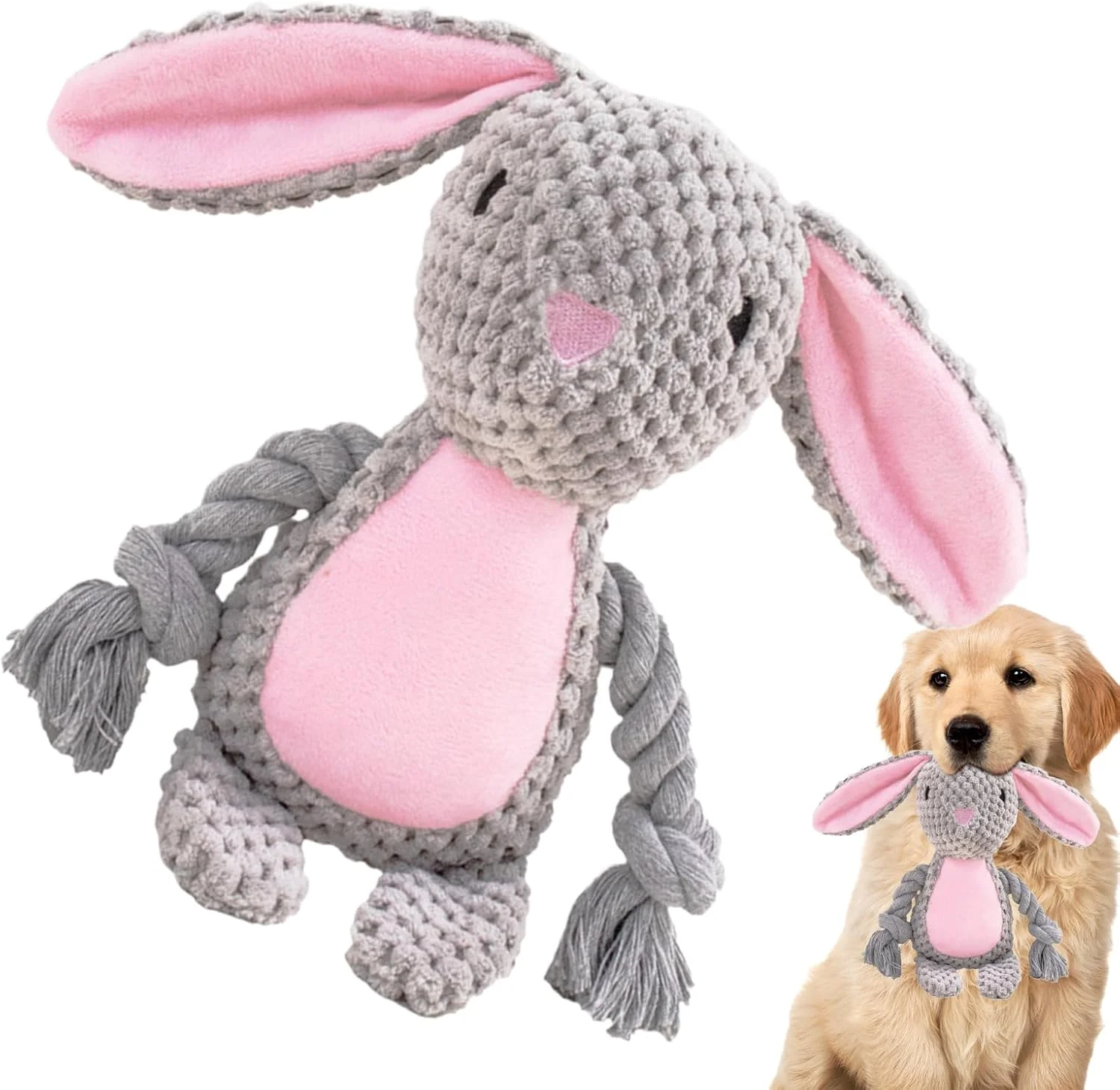 اسباب بازی های جیرجیر کننده برای سگ ها | اسباب بازی های جویدنی توله سگ پر شده - فعالیت های غنی سازی تعاملی برای آموزش، بازی fetch، فضای داخلی، حیاط خلوت، پارک، کمپینگ و اوقات تنهایی