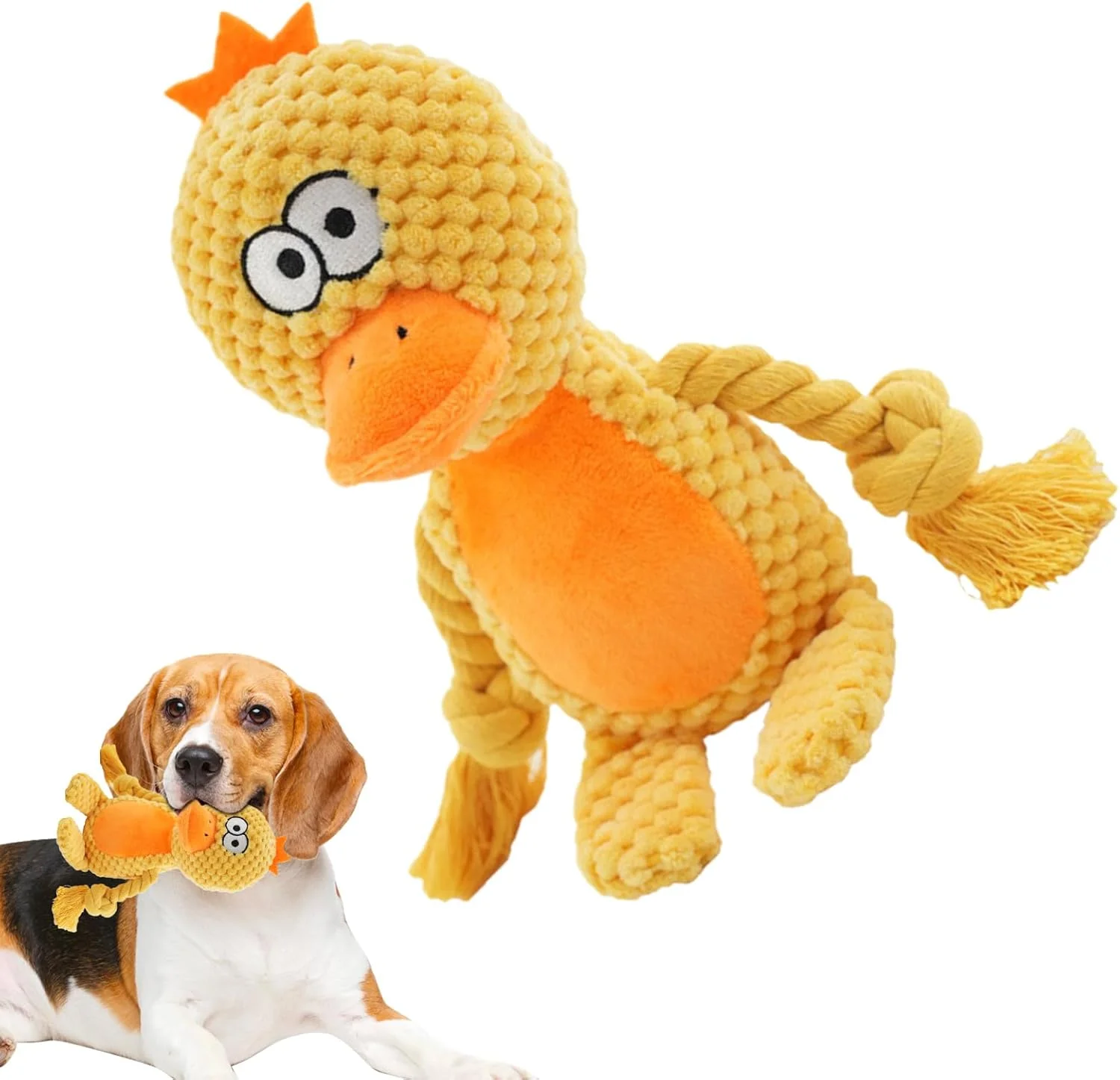 اسباب بازی های صدادار برای سگ ها | اسباب بازی های صدادار پارچه ای برای سگ - فعالیت های غنی سازی تعاملی برای آموزش، بازی fetch، استفاده در فضای داخلی، حیاط خلوت، پارک، کمپینگ و اوقات تنهایی