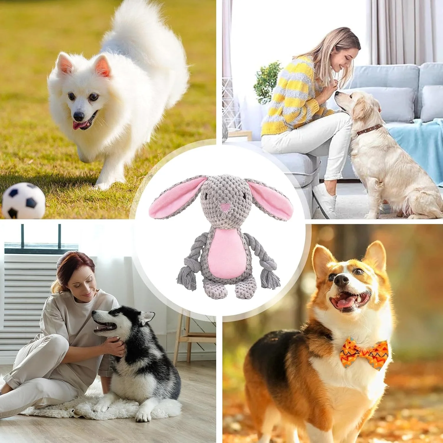 اسباب بازی سگ - اسباب بازی های سگ پر شده، فعالیت های ورزشی برای آموزش فچ، اوقات تنهایی، پارک، حیاط خلوت، کمپینگ در فضای باز