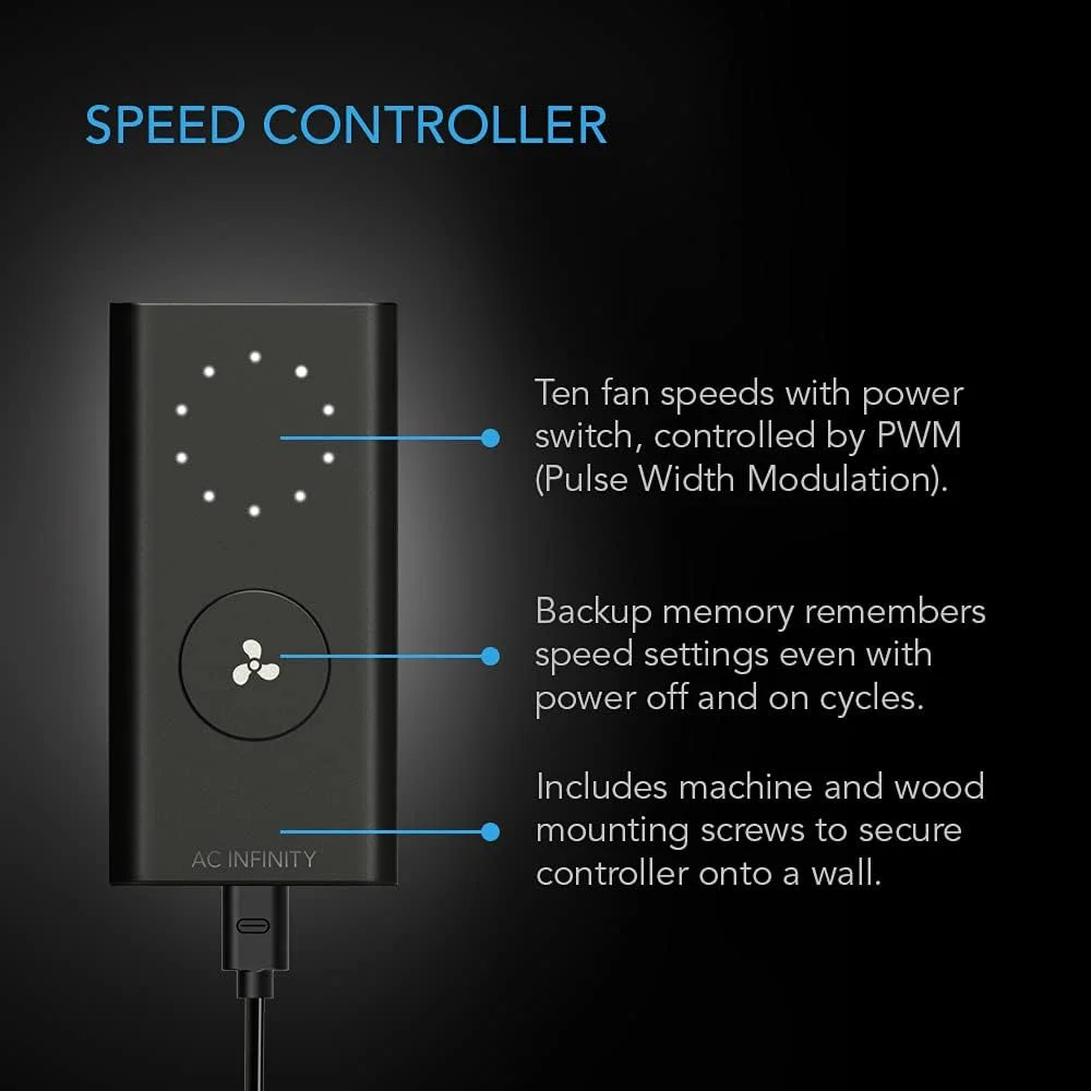 فن کانالی بی صدا 4 اینچی AC Infinity CLOUDLINE LITE A4 با کنترلر سرعت، موتور EC - فن اگزوز تهویه برای تقویت سرمایش گرمایش، چادرهای رشد، هیدروپونیک فن کانالی بی صدا 4 اینچی AC Infinity CLOUDLINE LITE A4 با کنترلر سرعت، موتور EC - فن اگزوز تهویه برای تقویت سرمایش گرمایش، چادرهای رشد، هیدروپونیک