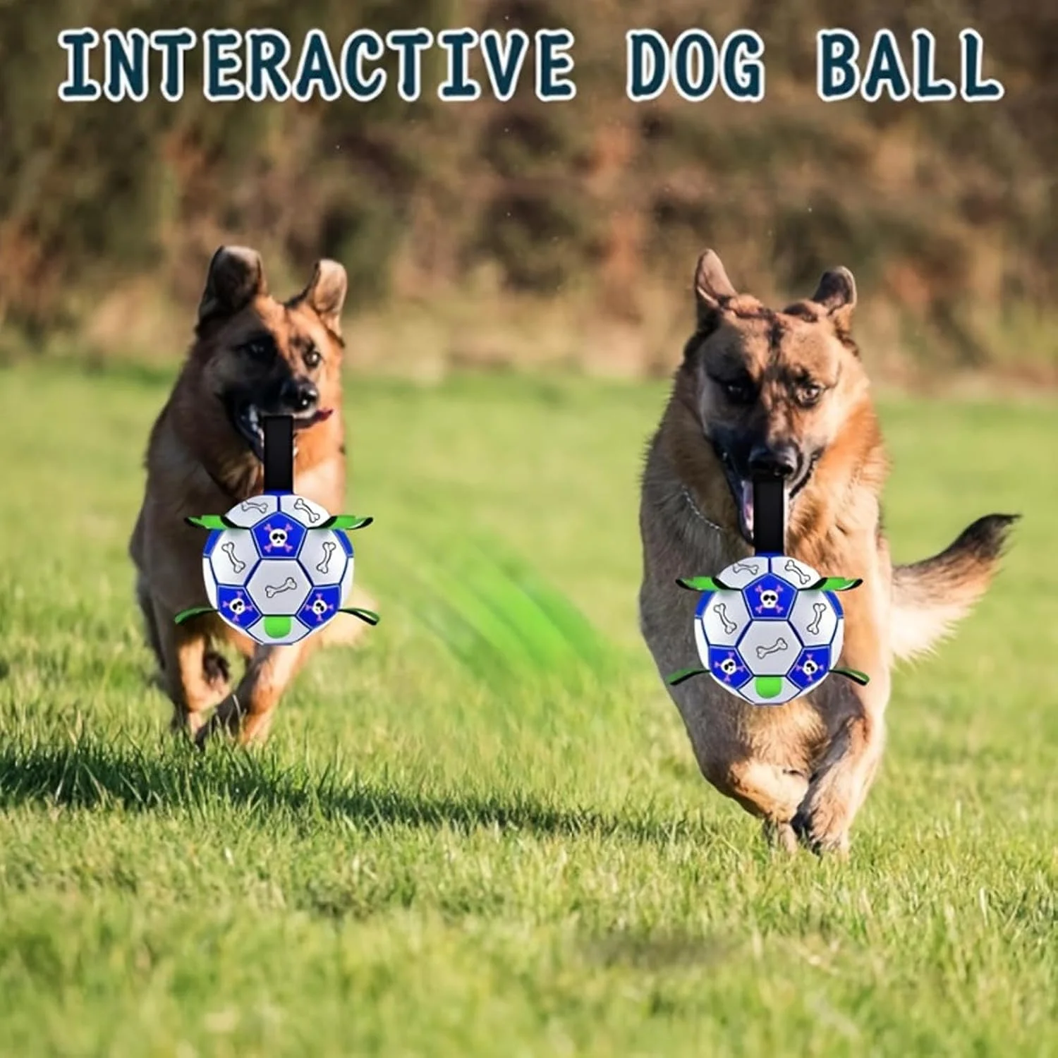 توپ فوتبال سگ | توپ فوتبال تعاملی چرمی مصنوعی برای سگ ها، لوازم غیر قابل تخریب حیوانات برای سرگرمی و بازی در حیاط خلوت، ساحل و باغ توپ فوتبال سگ | توپ فوتبال تعاملی چرمی مصنوعی برای سگ ها، لوازم غیر قابل تخریب حیوانات برای سرگرمی و بازی در حیاط خلوت، ساحل و باغ