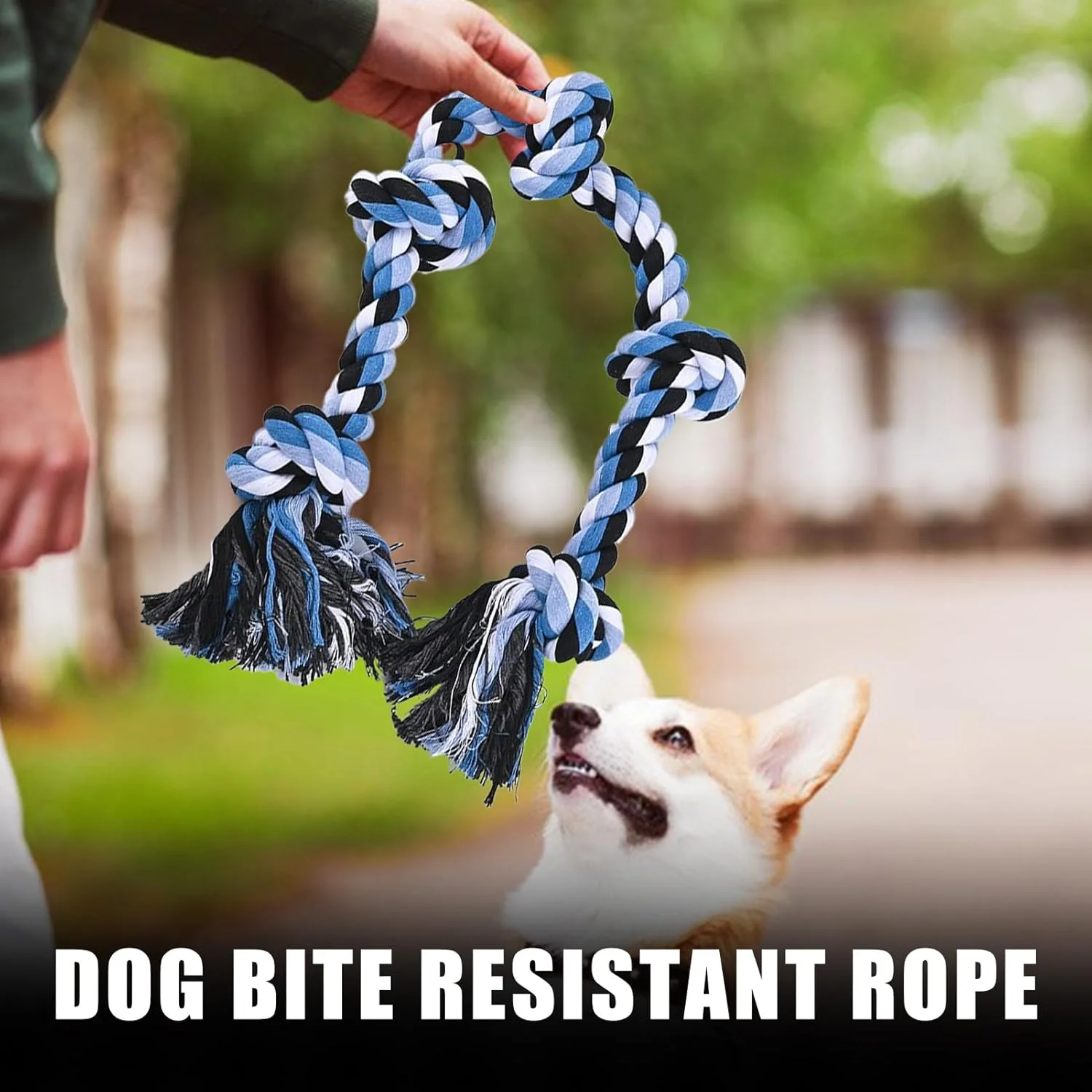 Rope Dog Toys - Teeth Cleaning Puppy Toy | Bite Resistant Chewing Training Rope for Aggressive Chewer Medium Large Breed Boredom Relief Outdoor Indoor Rope Dog Toys - Teeth Cleaning Puppy Toy | Bite Resistant Chewing Training Rope for Aggressive Chewer Medium Large Breed Boredom Relief Outdoor Indoor