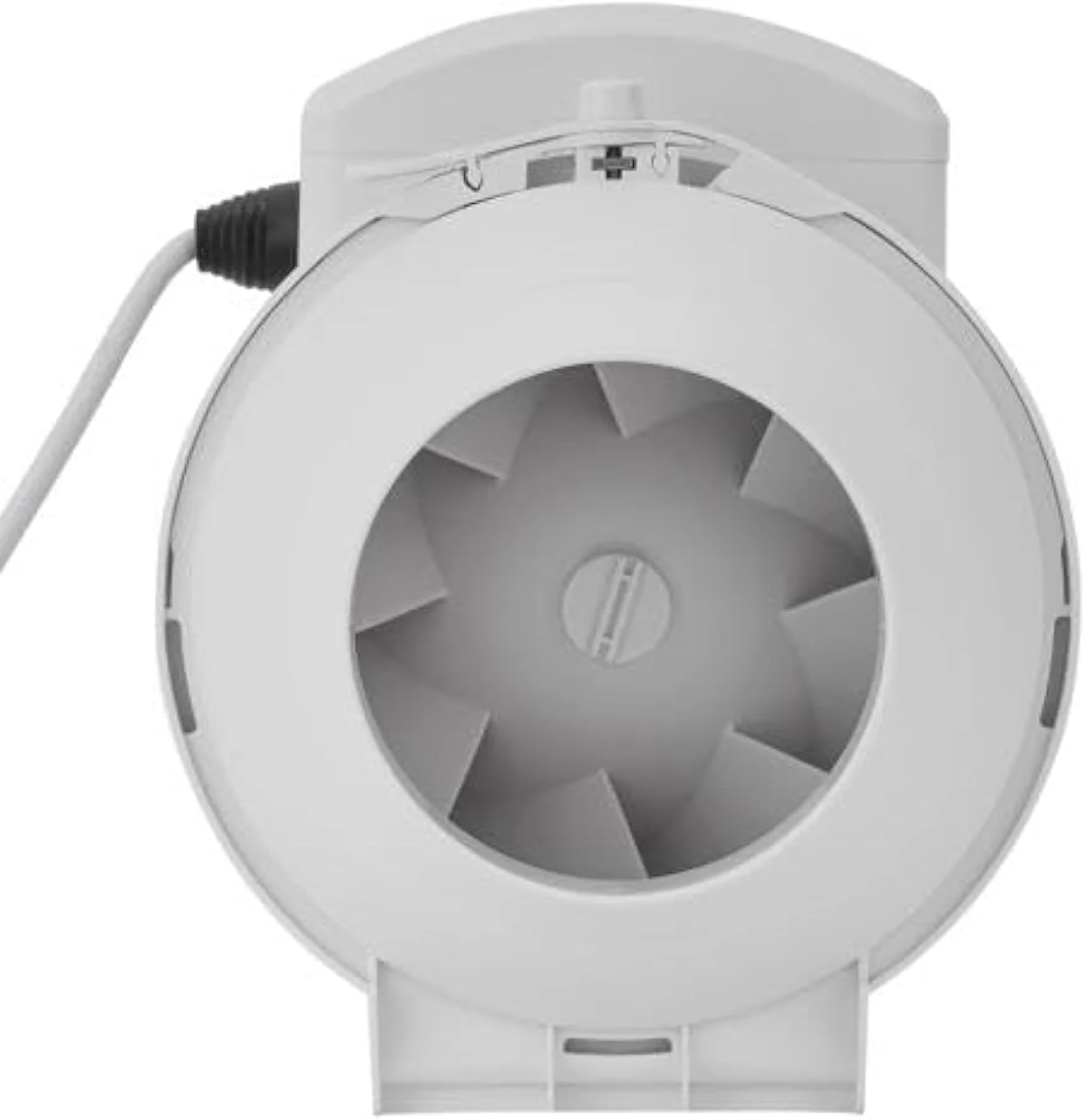 فن اگزوز خطی Geepas مدل GF21191/ 2600 دور در دقیقه، 130 CFM، فن های تهویه کانالی/ایده آل برای مصارف مسکونی و تجاری، برای زیرزمین، حمام، آشپزخانه، سفید