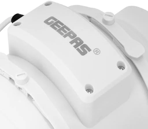 فن اگزوز خطی Geepas مدل GF21191/ 2600 دور در دقیقه، 130 CFM، فن های تهویه کانالی/ایده آل برای مصارف مسکونی و تجاری، برای زیرزمین، حمام، آشپزخانه، سفید فن اگزوز خطی Geepas مدل GF21191/ 2600 دور در دقیقه، 130 CFM، فن های تهویه کانالی/ایده آل برای مصارف مسکونی و تجاری، برای زیرزمین، حمام، آشپزخانه، سفید