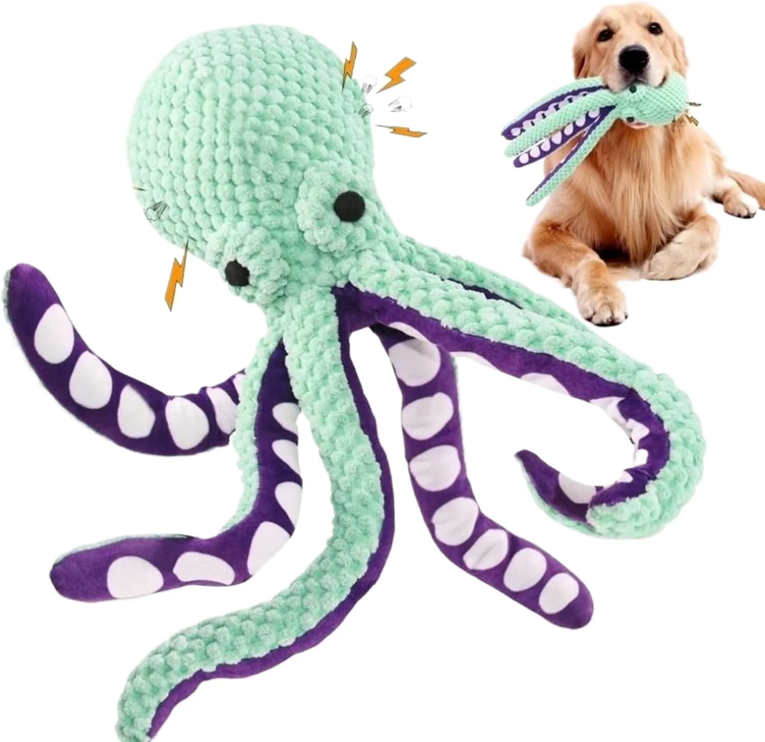 اسباب بازی سگ اختاپوس، اسباب بازی های نرم سگ اختاپوس، بازی دندانی با صدای جیر جیر برای جویدن تهاجمی در فضای داخلی، حیاط خلوت، استخر، ساحل و مسافرت اسباب بازی سگ اختاپوس، اسباب بازی های نرم سگ اختاپوس، بازی دندانی با صدای جیر جیر برای جویدن تهاجمی در فضای داخلی، حیاط خلوت، استخر، ساحل و مسافرت