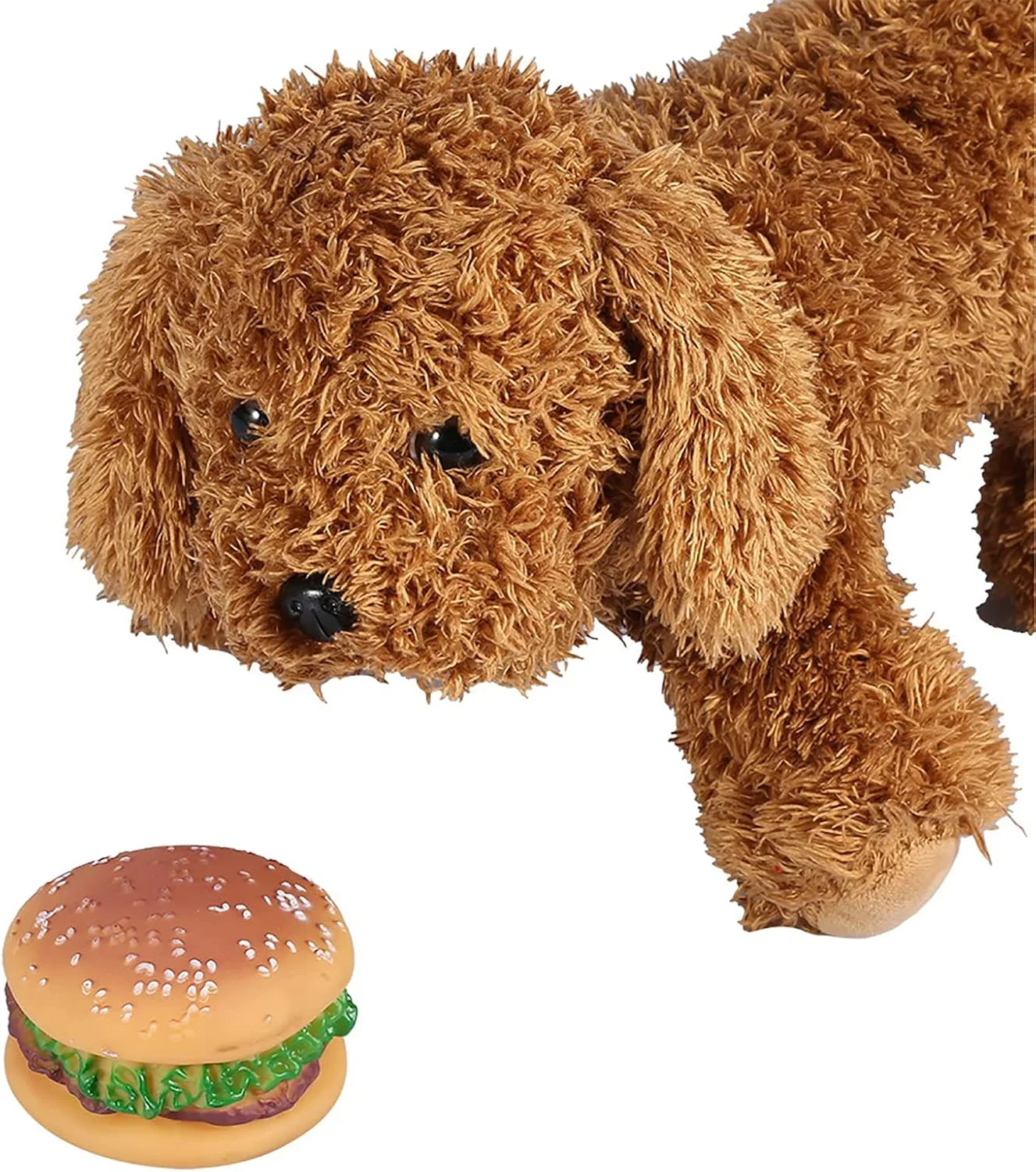 اسباب بازی همبرگری صدادار Tnfeeon، جویدنی لاستیکی بادوام، توپ صدادار خنده دار برای سگ های کوچک، متوسط و بزرگ، ساعت ها سرگرمی و ورزش، اسباب بازی تعاملی مقاوم در برابر گاز گرفتن حیوانات خانگی با مواد غیر سمی اسباب بازی همبرگری صدادار Tnfeeon، جویدنی لاستیکی بادوام، توپ صدادار خنده دار برای سگ های کوچک، متوسط و بزرگ، ساعت ها سرگرمی و ورزش، اسباب بازی تعاملی مقاوم در برابر گاز گرفتن حیوانات خانگی با مواد غیر سمی