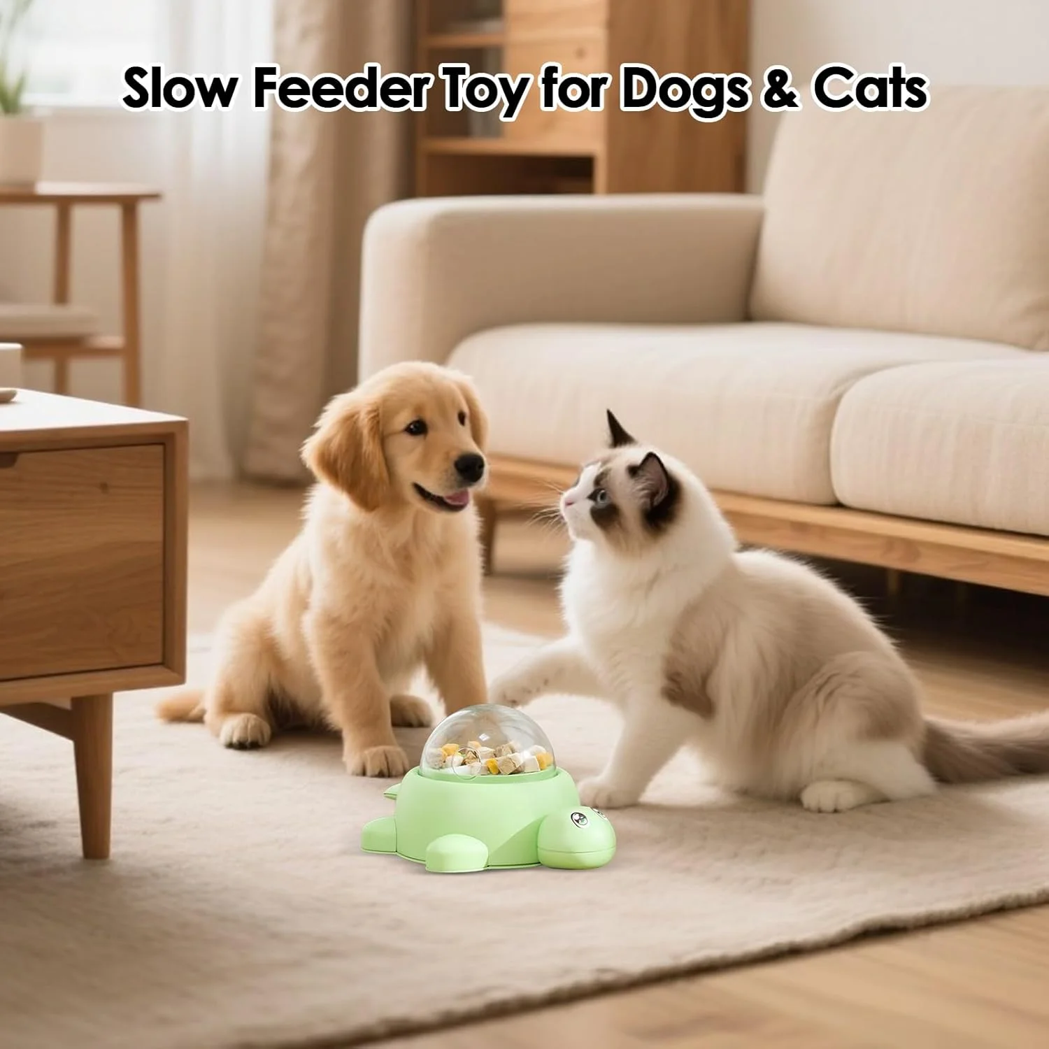 اسباب بازی پخش کننده تشویقی سگ - اسباب بازی پخش کننده تشویقی سگ طرح لاک پشت - کاسه غذای حیوانات کوچک برای پخش آهسته، تحریک ذهنی و آموزش، کاهش نفخ توله سگ و گربه در داخل خانه اسباب بازی پخش کننده تشویقی سگ - اسباب بازی پخش کننده تشویقی سگ طرح لاک پشت - کاسه غذای حیوانات کوچک برای پخش آهسته، تحریک ذهنی و آموزش، کاهش نفخ توله سگ و گربه در داخل خانه