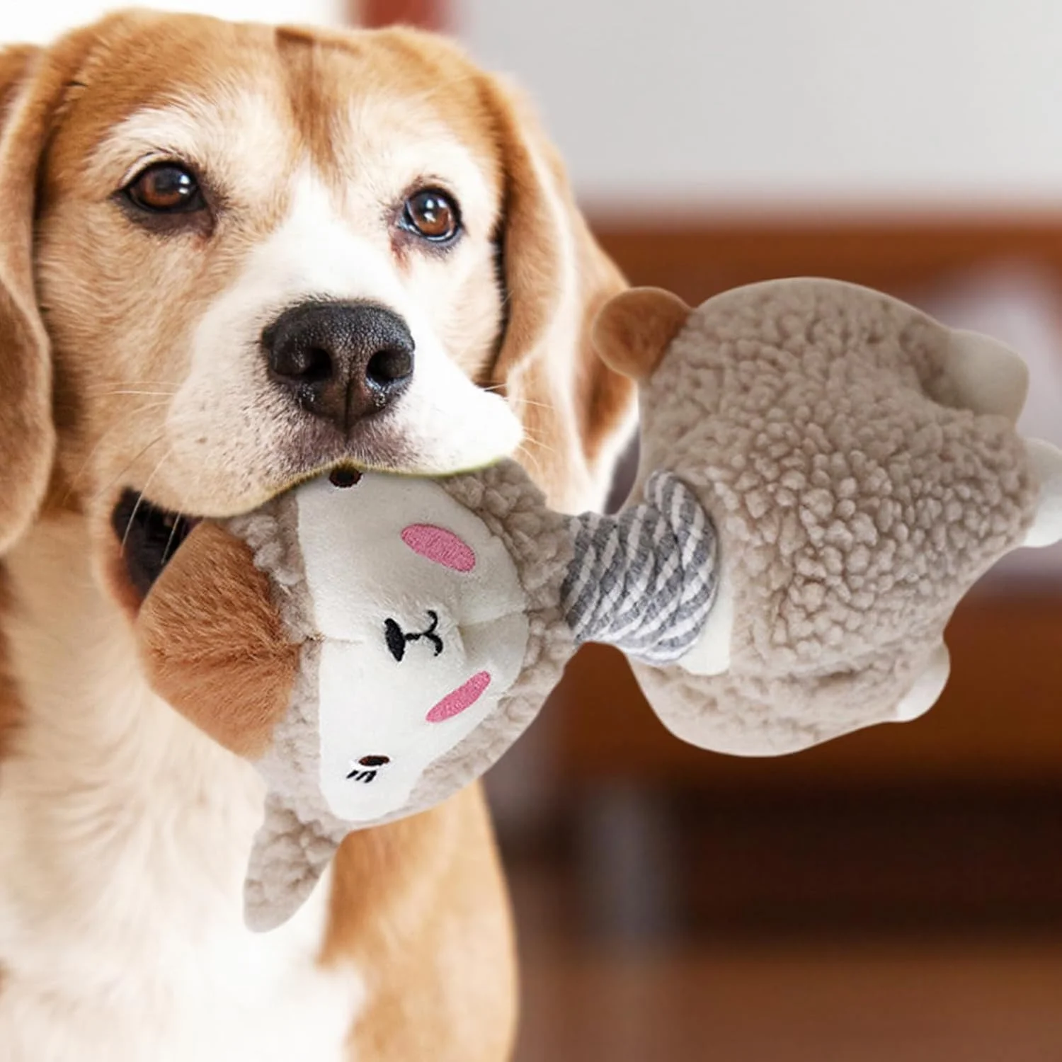 اسباب بازی های سوت دار توله سگ | اسباب بازی سگ پولیشی آلپاکا - بازی غنی سازی برای آموزش فچ، پارک، حیاط خلوت، اوقات تنهایی، فضای باز