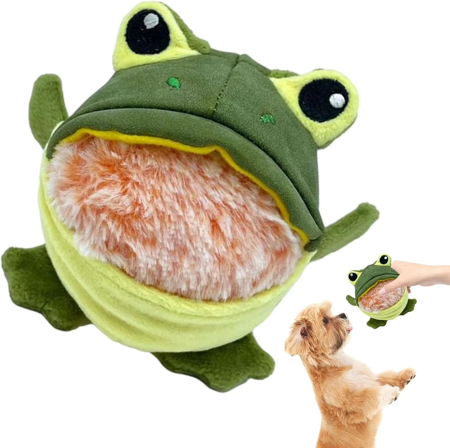 اسباب بازی های سوت دار سگ، اسباب بازی های جویدنی توله سگ طرح کوسه قورباغه - لوازم تعاملی جداشدنی و مقاوم برای دندان درآوردن نژادهای کوچک، متوسط و بزرگ، رفع خستگی توله سگ