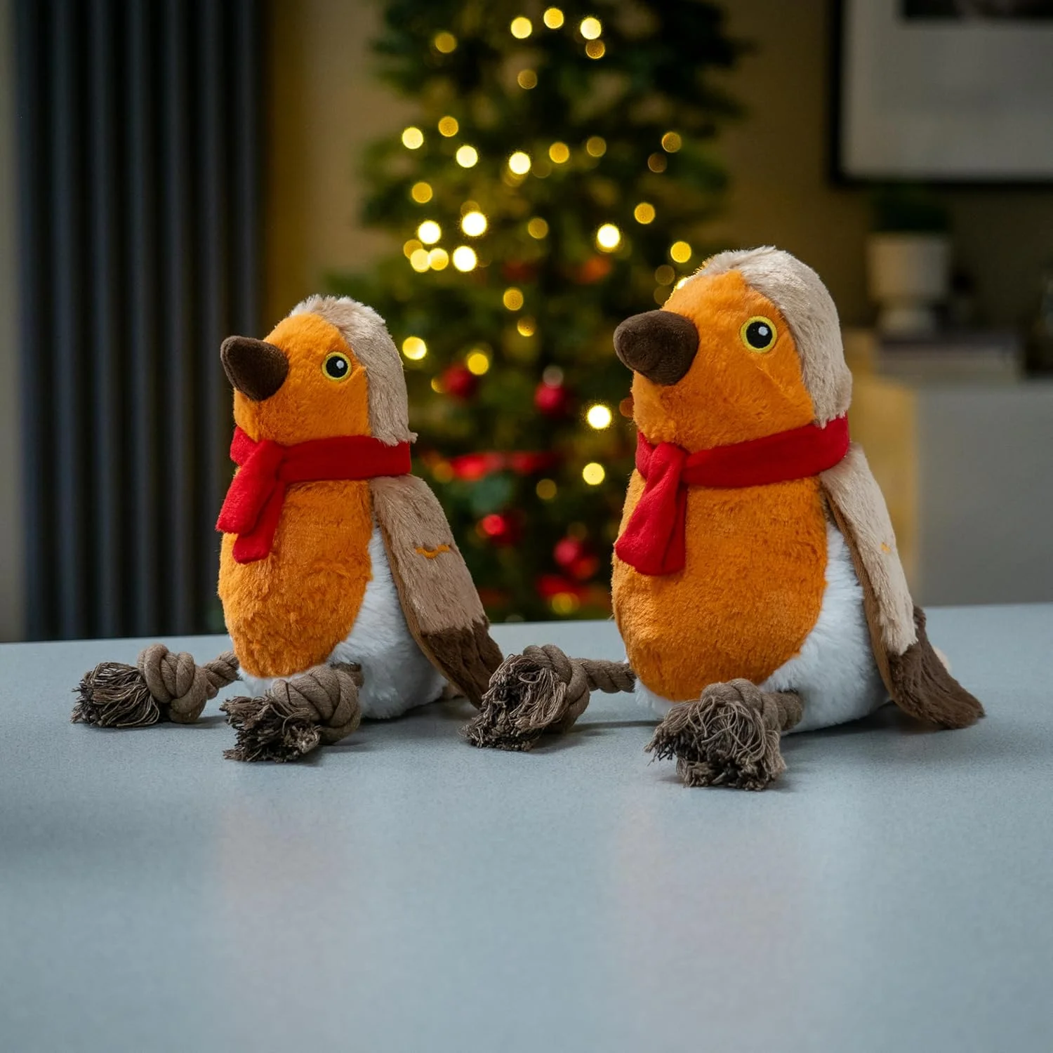 اسباب بازی سگ مخملی اسمارت گاردن Robbie Rope-Legs PlayPal - 36 سانتی متر - اسباب بازی پنهان کننده تشویقی با پاهای طنابی - بازی تعاملی و تحریک ذهنی