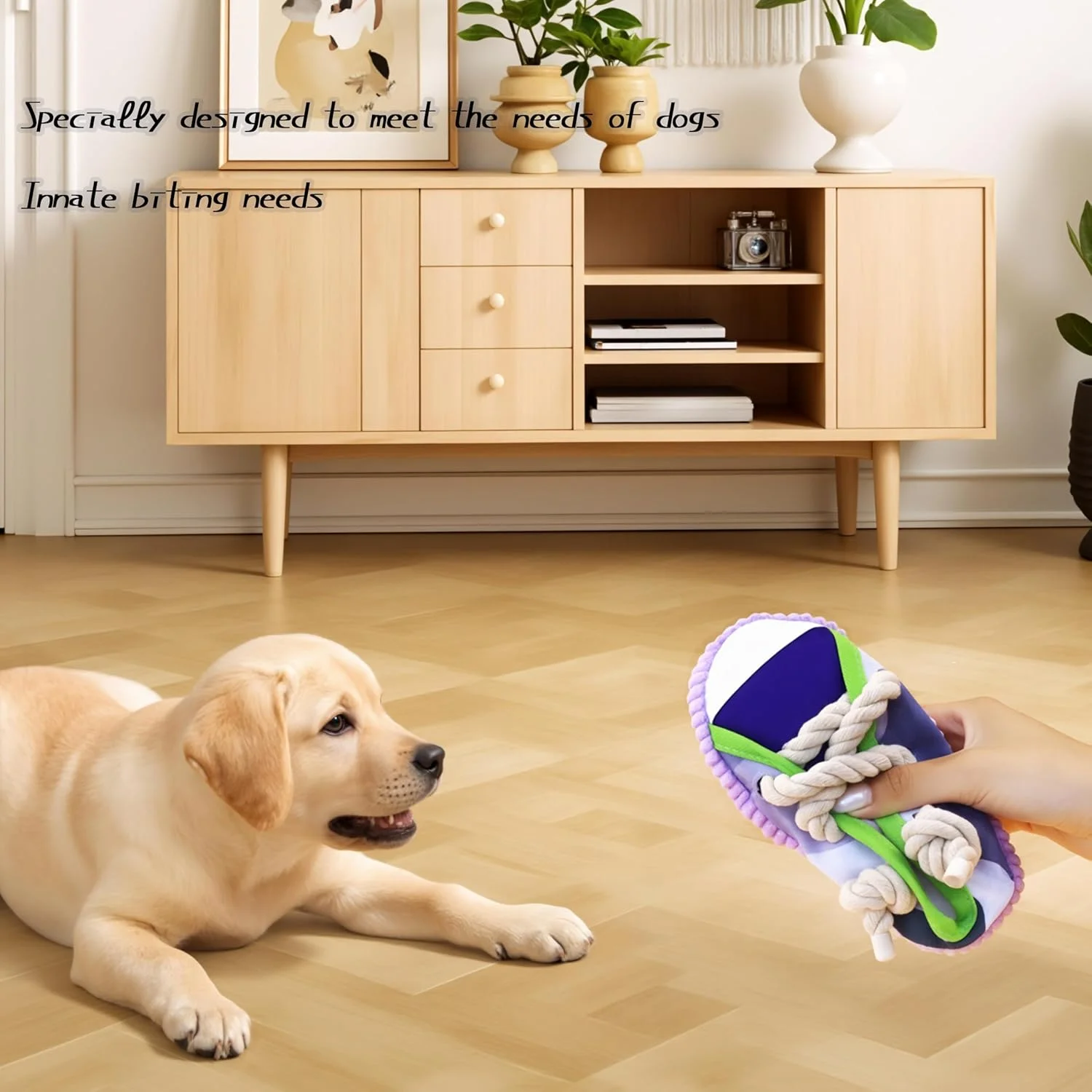 اسباب بازی جویدنی سگ، اسباب بازی های جدید خلاقانه به شکل کفش، اسباب بازی های تعاملی صدادار به شکل کفش مناسب برای سگ های کوچک تا متوسط، اسباب بازی سگ برای آموزش حیوانات خانگی و تمیز کردن دندان (زرد)