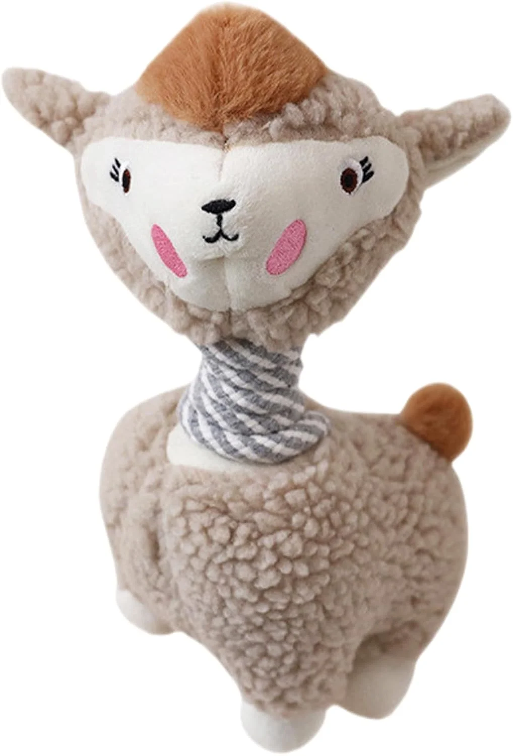 اسباب بازی های جیر جیر توله سگ - اسباب بازی جویدنی سگ مخمل خوابی آلپاکا | بازی غنی سازی برای آموزش پرتاب پارک حیاط خلوت اوقات تنهایی در فضای باز