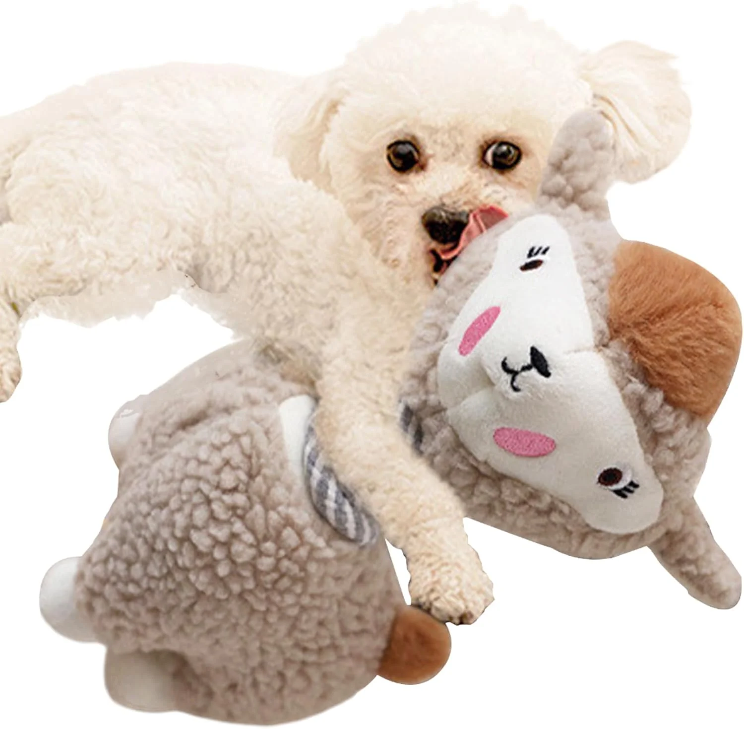 اسباب بازی سگ، اسباب بازی جویدنی سگ مخمل خواب دار آلپاکا - بازی غنی سازی برای آموزش فراخوانی، پارک، حیاط خلوت، کمپینگ، اوقات تنهایی، فضای باز اسباب بازی سگ، اسباب بازی جویدنی سگ مخمل خواب دار آلپاکا - بازی غنی سازی برای آموزش فراخوانی، پارک، حیاط خلوت، کمپینگ، اوقات تنهایی، فضای باز