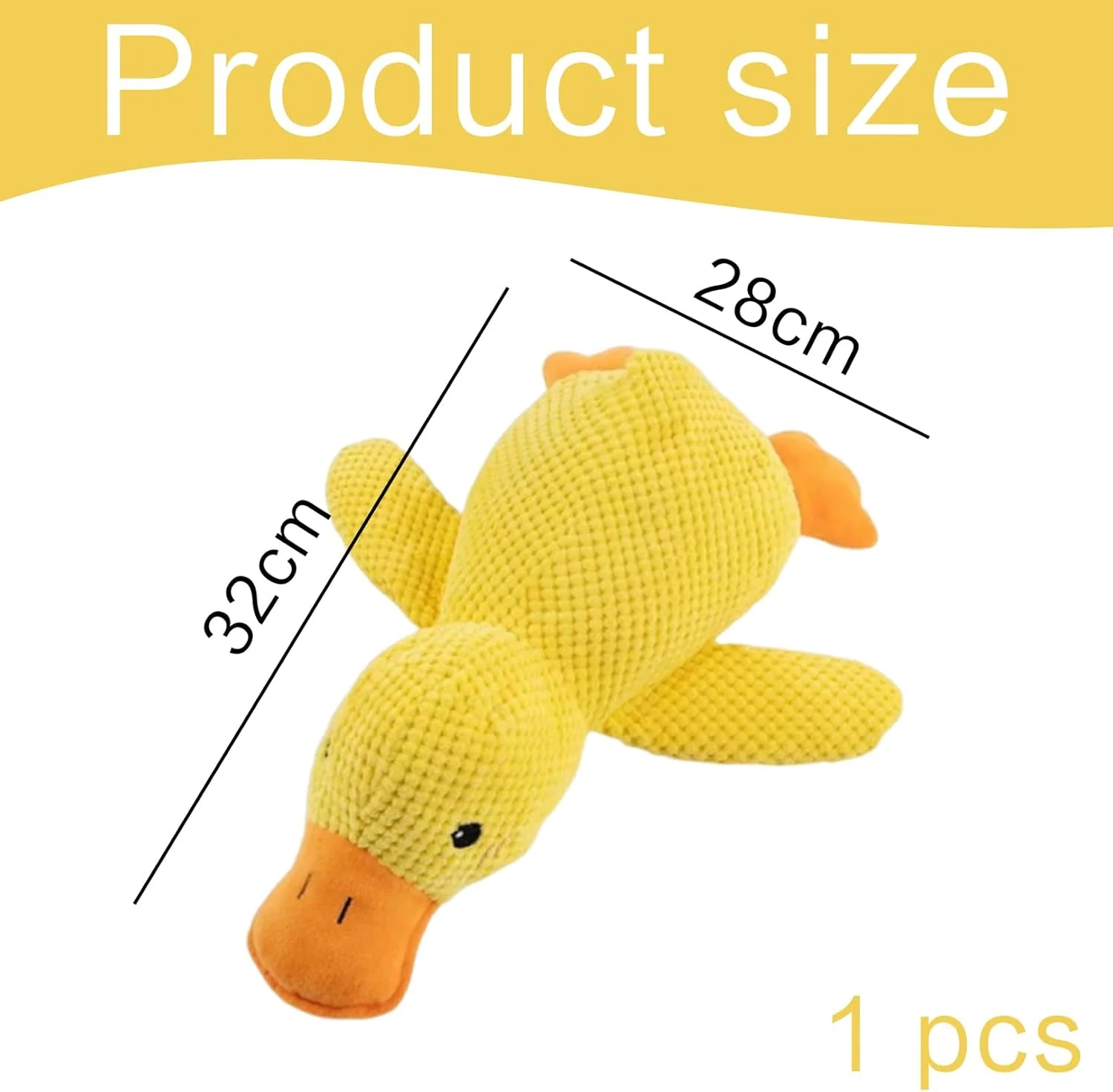 اردک ضد استرس برای سگ ها، اسباب بازی سگ، ضد استرس برای سگ ها، اردک ضد استرس سگ، اسباب بازی سگ نشکن، اسباب بازی بغلی متوسط، سگ، اسباب بازی آرامش بخش، اسباب بازی پولیشی زیبا