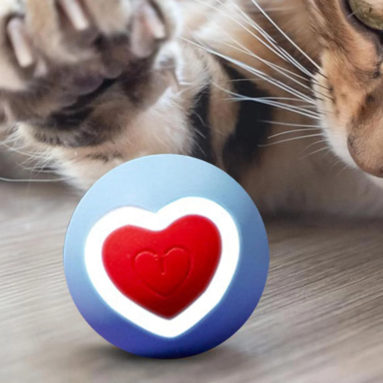 توپ متحرک سگ - اسباب بازی غلتان تعاملی گربه، توپ غلتان هوشمند مقاوم در برابر جویدن برای تمرین تعقیب، غنی سازی، کاهش استرس، بازی در فضای باز و داخل خانه