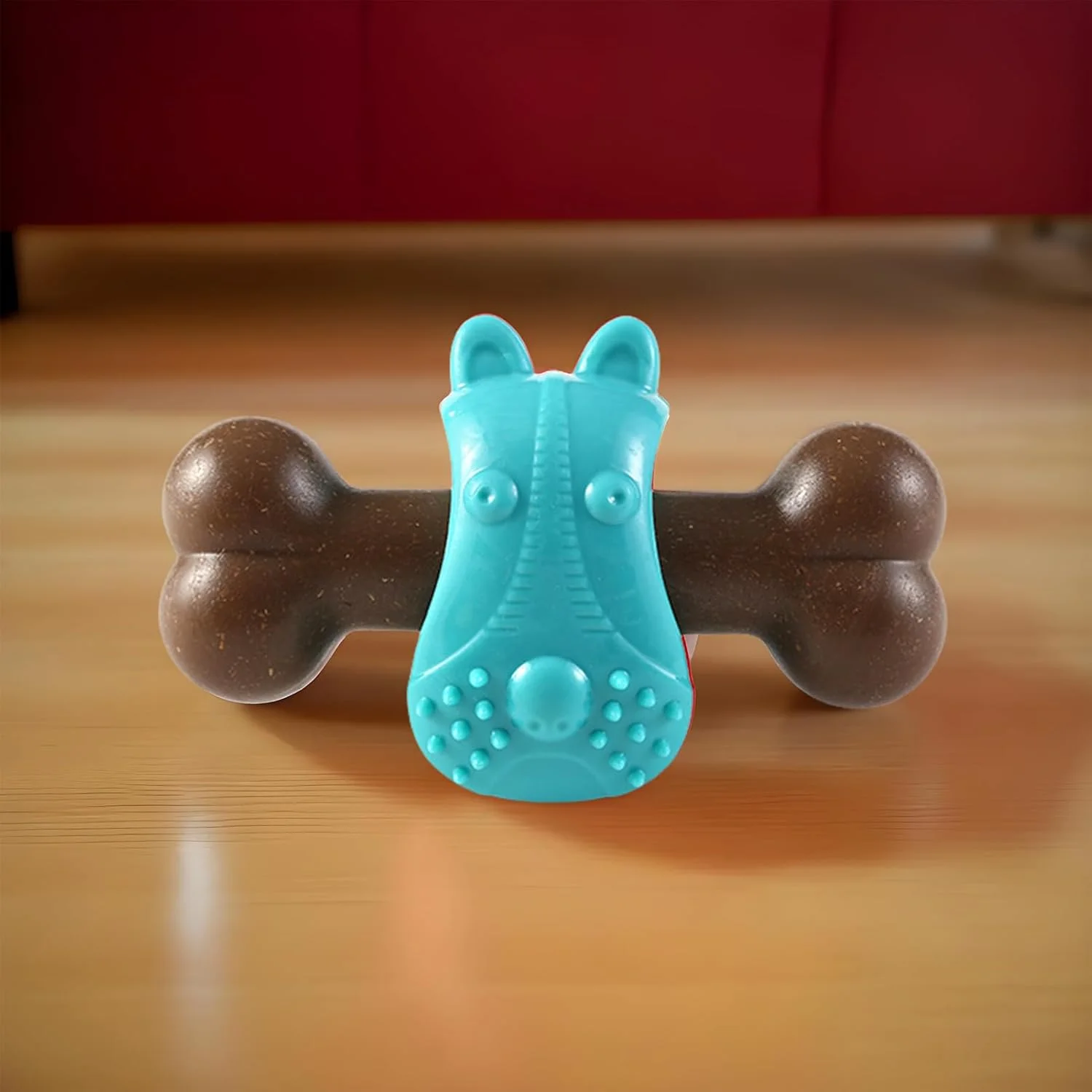 اسباب بازی جویدنی سگ - فیدر غذای استخوان شکل - فیدر پازلی سگ برای جویدن، دندان درآوردن، تحریک ذهنی، رفع بی حوصلگی، بازی سرگرم کننده در فضای داخلی و خارجی