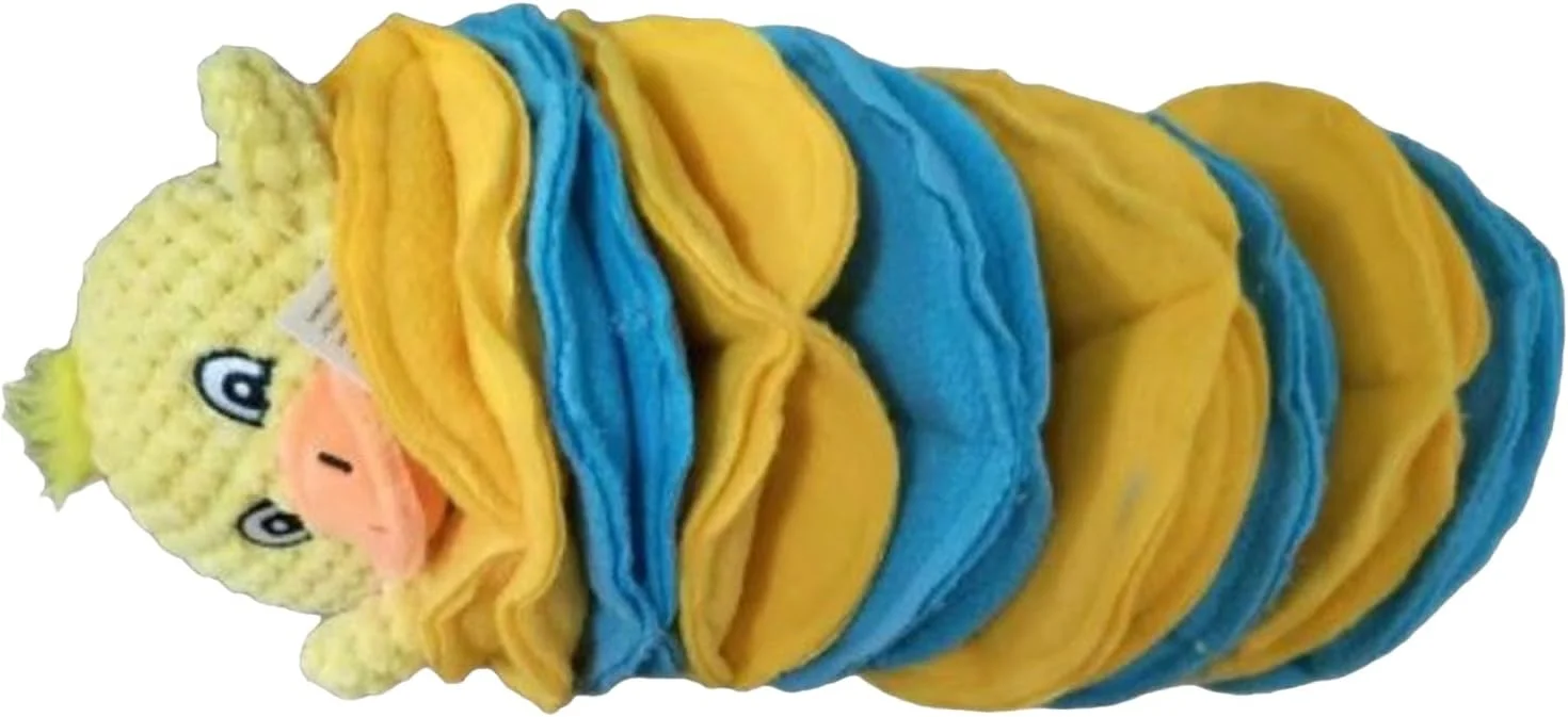 اسباب بازی جویدنی سگ | پازل خوراکی اردکی شکل با ماندگاری بالا | بازی آموزشی تغذیه آهسته برای توله سگ، غنی سازی حیوانات خانگی، رفع خستگی، بازی، دندان درآوردن، مسافرت و خانه