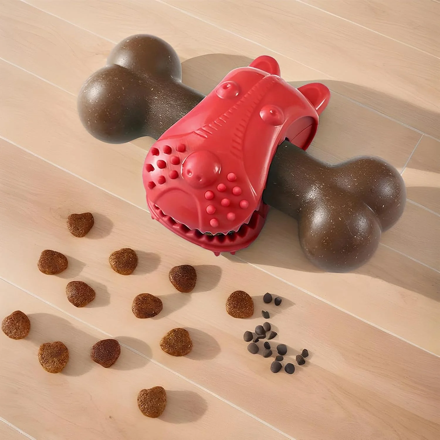 اسباب بازی سگ برای جویدن تهاجمی | نگهدارنده تشویقی توله سگ با طرح استخوان | اسباب بازی آموزشی جویدن سگ برای آموزش تغذیه، تحریک ذهنی، رفع بی حوصلگی و بازی در فضای داخلی اسباب بازی سگ برای جویدن تهاجمی | نگهدارنده تشویقی توله سگ با طرح استخوان | اسباب بازی آموزشی جویدن سگ برای آموزش تغذیه، تحریک ذهنی، رفع بی حوصلگی و بازی در فضای داخلی