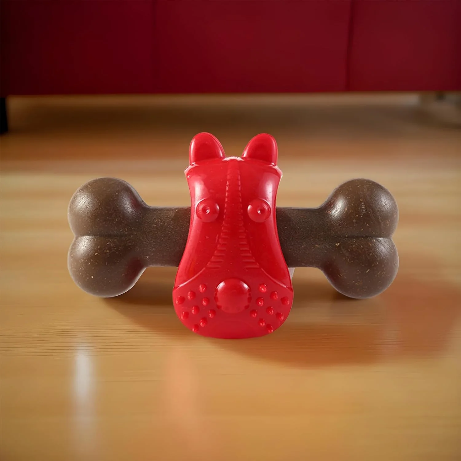 اسباب بازی سگ برای جویدن تهاجمی | استخوان شکل فیدر غذا، فیدر آموزش جویدن سگ برای آموزش تغذیه، تحریک ذهنی، رفع بی حوصلگی، زمان بازی در داخل خانه