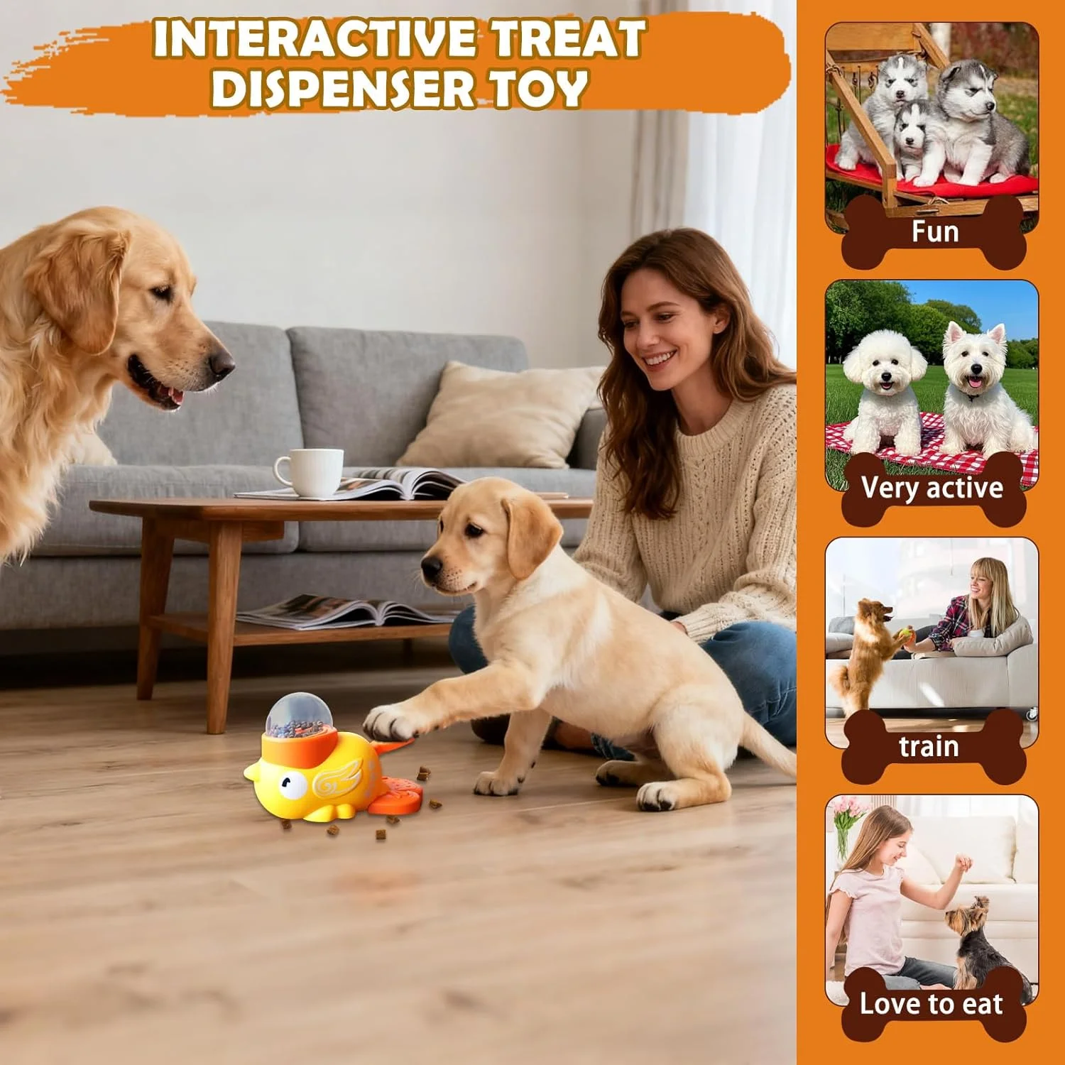 اسباب بازی پازلی تشویقی برای سگ ها، طرح اردک، محرک ذهنی، فیدر آموزشی تغذیه آهسته برای رفع بی حوصلگی و تحریک ذهنی سگ و گربه در فضای داخلی و خارجی اسباب بازی پازلی تشویقی برای سگ ها، طرح اردک، محرک ذهنی، فیدر آموزشی تغذیه آهسته برای رفع بی حوصلگی و تحریک ذهنی سگ و گربه در فضای داخلی و خارجی